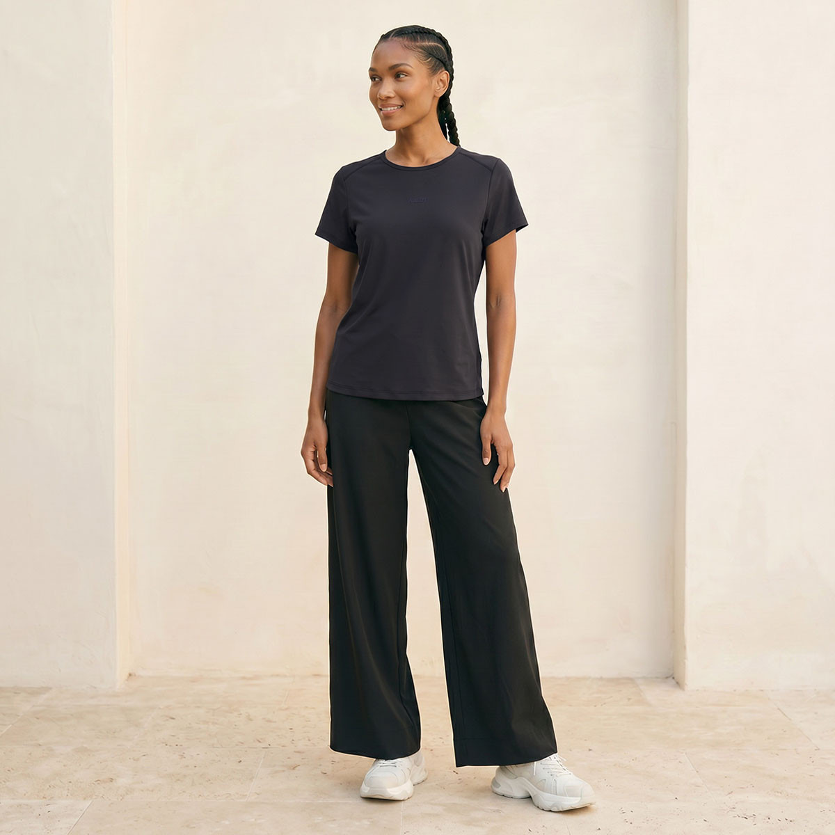 تيشيرت بيرفورمانس بارز الملمس-sports-women-clothing-tshirtsandvests-image-3
