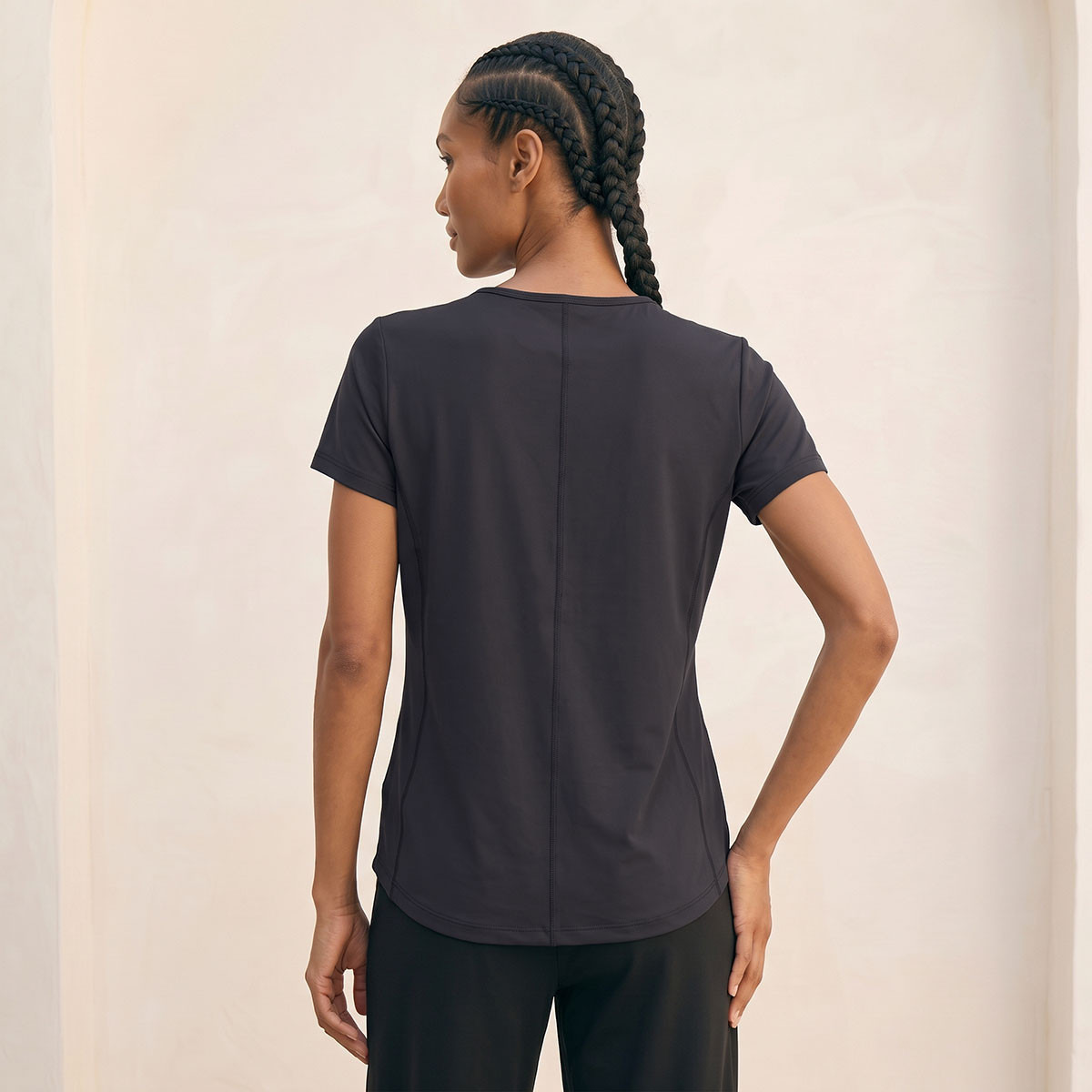 تيشيرت بيرفورمانس بارز الملمس-sports-women-clothing-tshirtsandvests-image-4