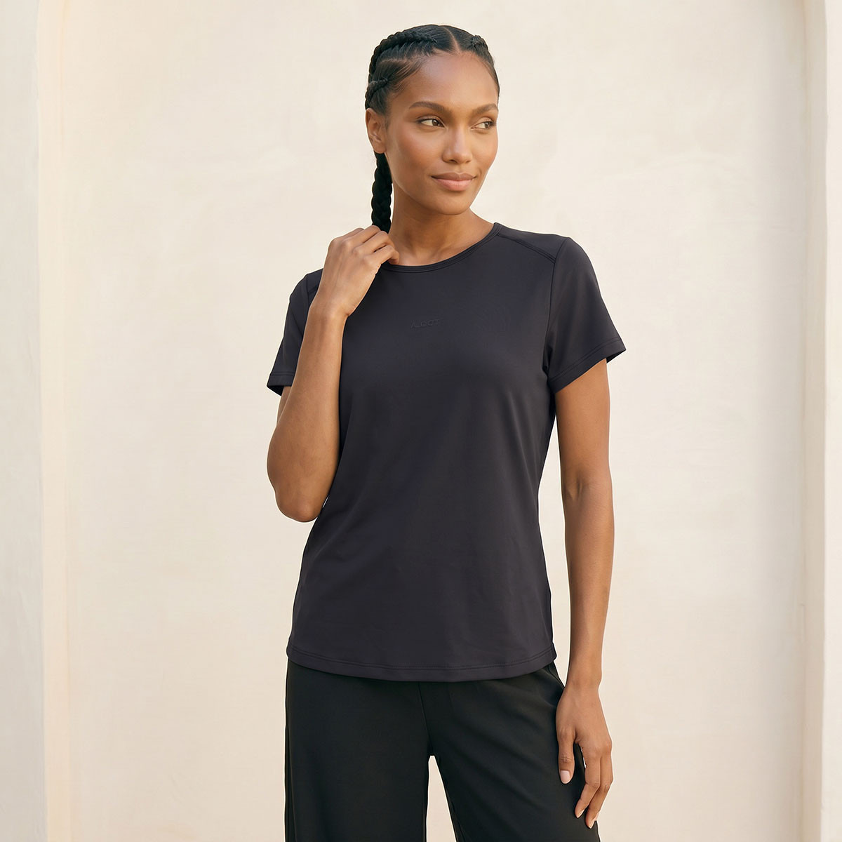 تيشيرت بيرفورمانس بارز الملمس-sports-women-clothing-tshirtsandvests-image-5