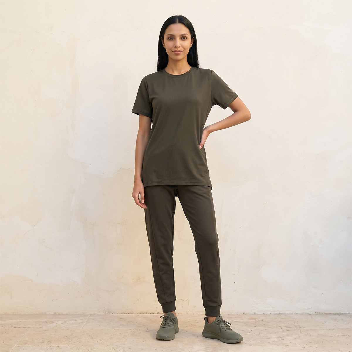 Soft Touch Textured T-shirt-sports-women-clothing-tshirtsandvests-image-3