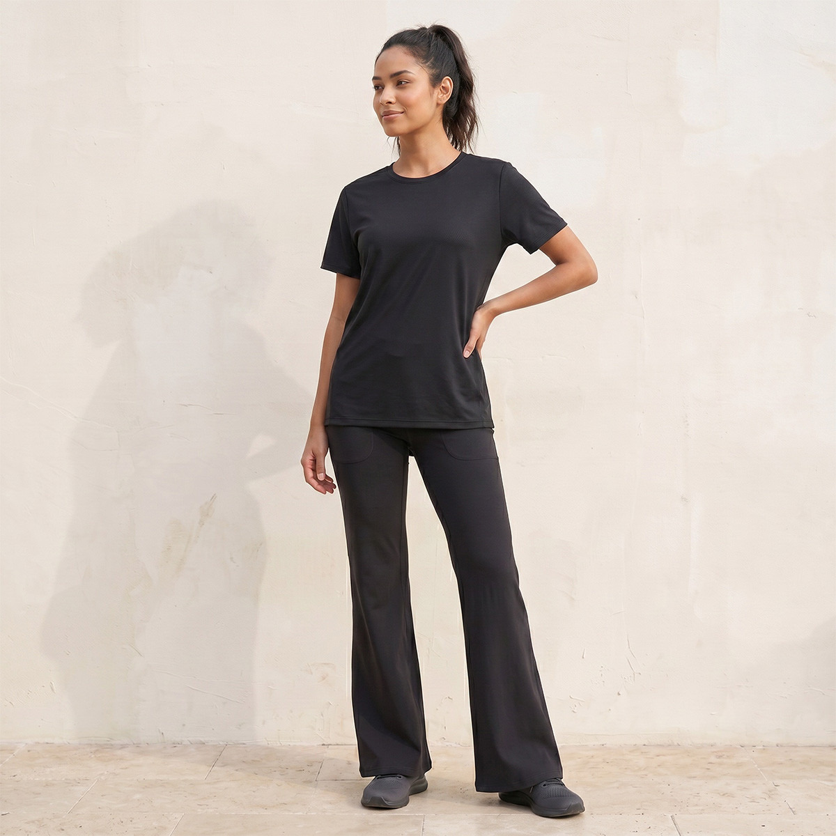 Soft Touch Textured T-shirt-sports-women-clothing-tshirtsandvests-image-3