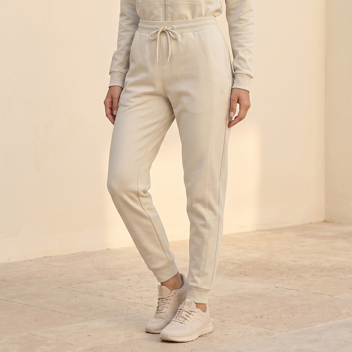 بنطلون جوغر نسائي بخصر مطاطي مريح وأنيق-women-clothing-bottoms-joggers-image-1