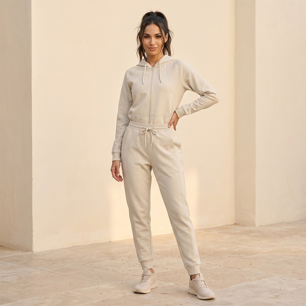 بنطلون جوغر نسائي بخصر مطاطي مريح وأنيق-women-clothing-bottoms-joggers-image-3