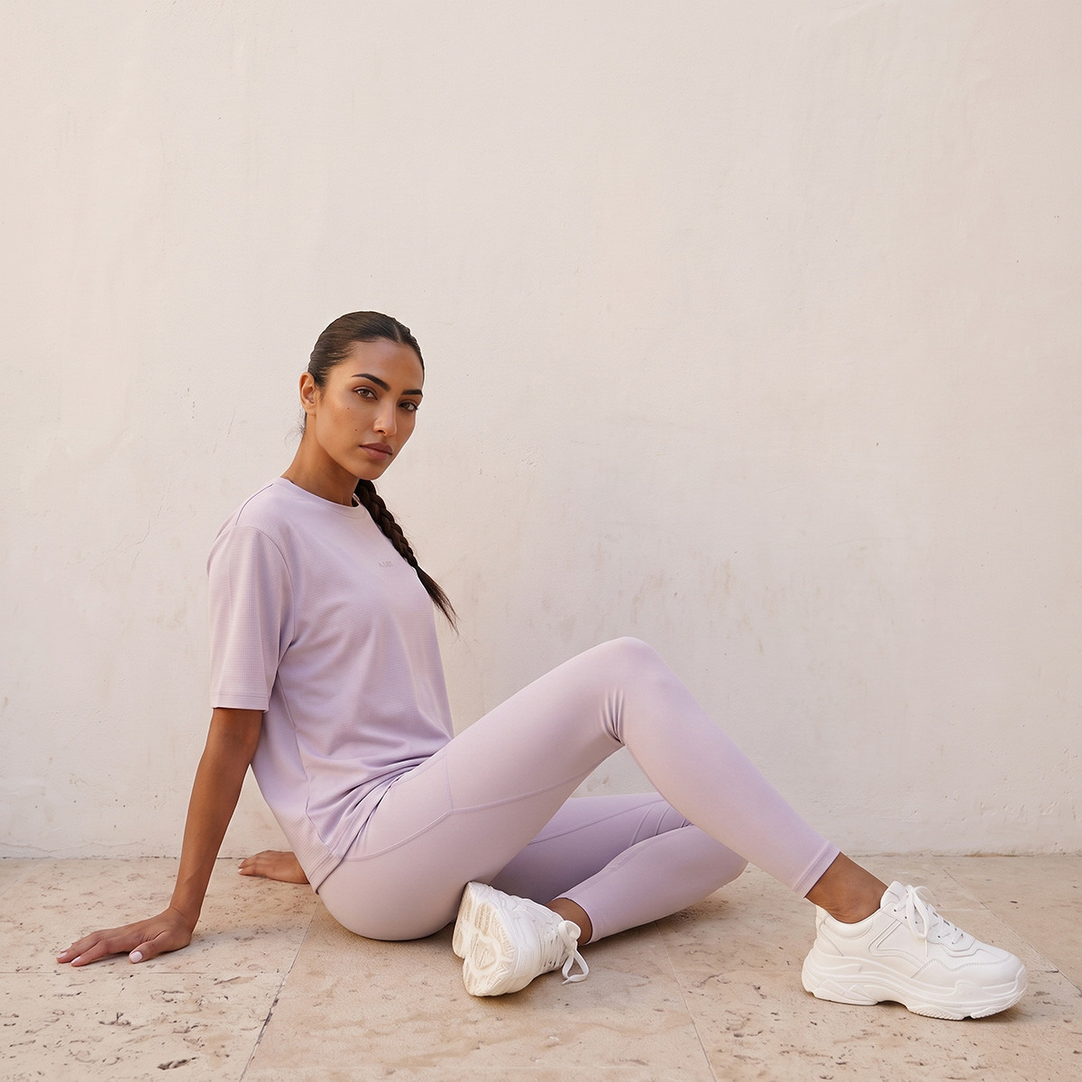 Waffle Textured 2-Way Stretch T-shirt-sports-women-clothing-tshirtsandvests-image-7