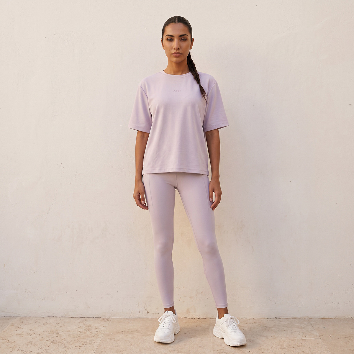 Waffle Textured 2-Way Stretch T-shirt-sports-women-clothing-tshirtsandvests-image-8