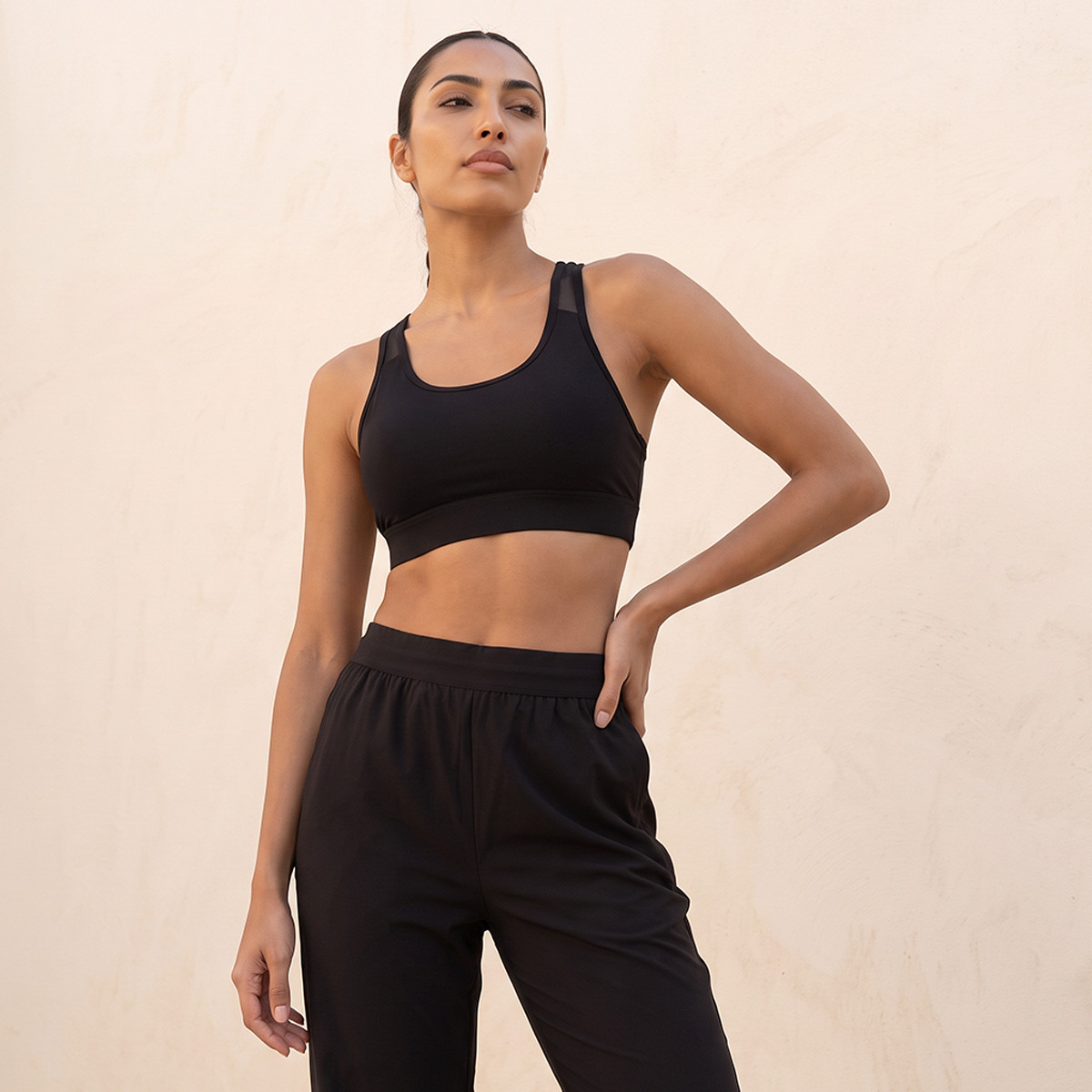 Racerback 2-Way Stretch Sports Bra-women-clothing-lingerie-bras-image-1