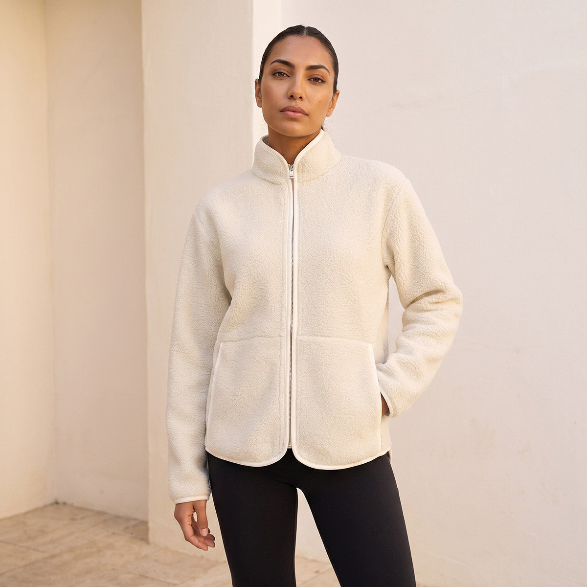 Textured Sherpa Jacket-sports-women-clothing-coatsandjackets-jackets-image-1