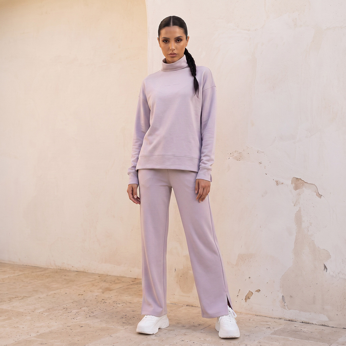بنطلون رياضي بحافة بفتحة-women-clothing-bottoms-joggers-image-2