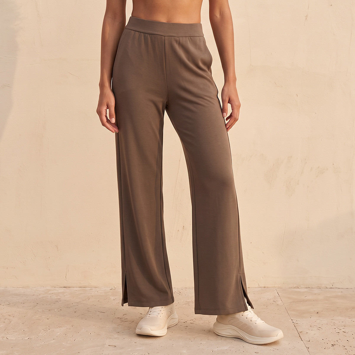 Track Pants with Slit Hem-women-clothing-bottoms-joggers-image-1