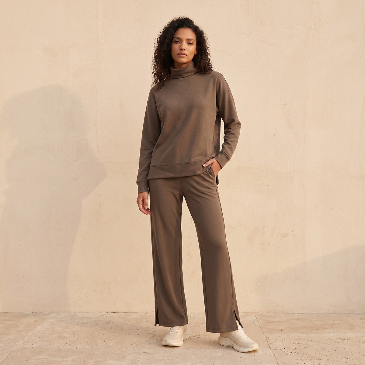 Track Pants with Slit Hem-women-clothing-bottoms-joggers-image-2