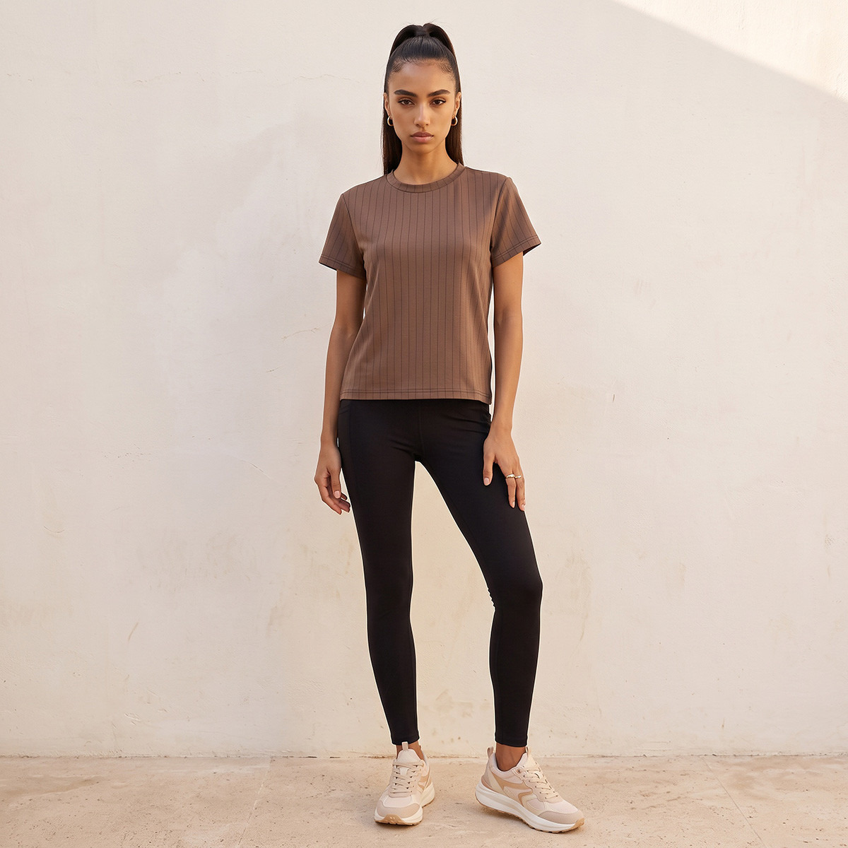 Striped T-shirt-sports-women-clothing-tshirtsandvests-image-2