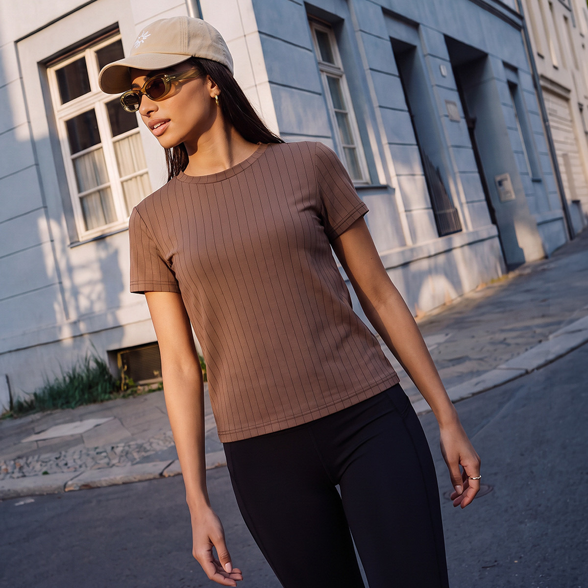 Striped T-shirt-sports-women-clothing-tshirtsandvests-image-5