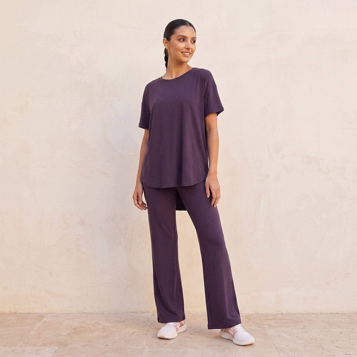 2 Way Stretch Boxy T-shirt-sports-women-clothing-tshirtsandvests-image-4