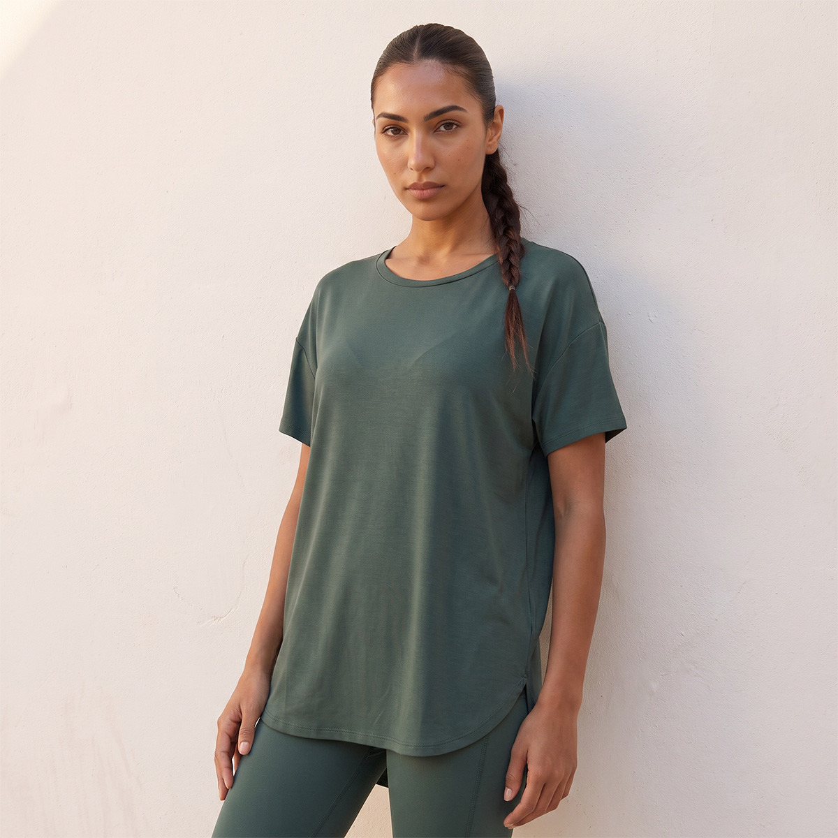 2 Way Stretch Boxy T-shirt-sports-women-clothing-tshirtsandvests-image-1