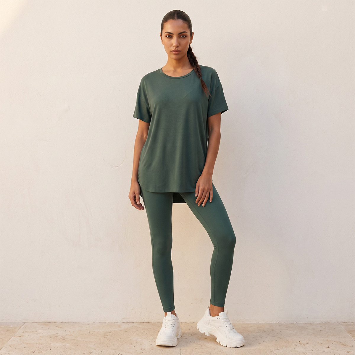 2 Way Stretch Boxy T-shirt-sports-women-clothing-tshirtsandvests-image-2