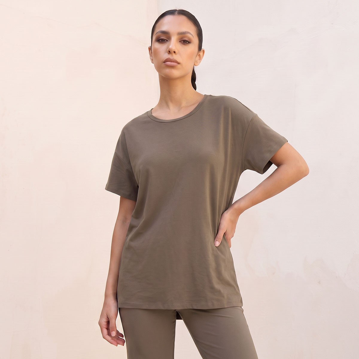 2 Way Stretch Boxy T-shirt-sports-women-clothing-tshirtsandvests-image-1