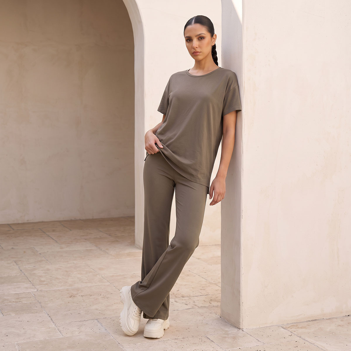 2 Way Stretch Boxy T-shirt-sports-women-clothing-tshirtsandvests-image-2