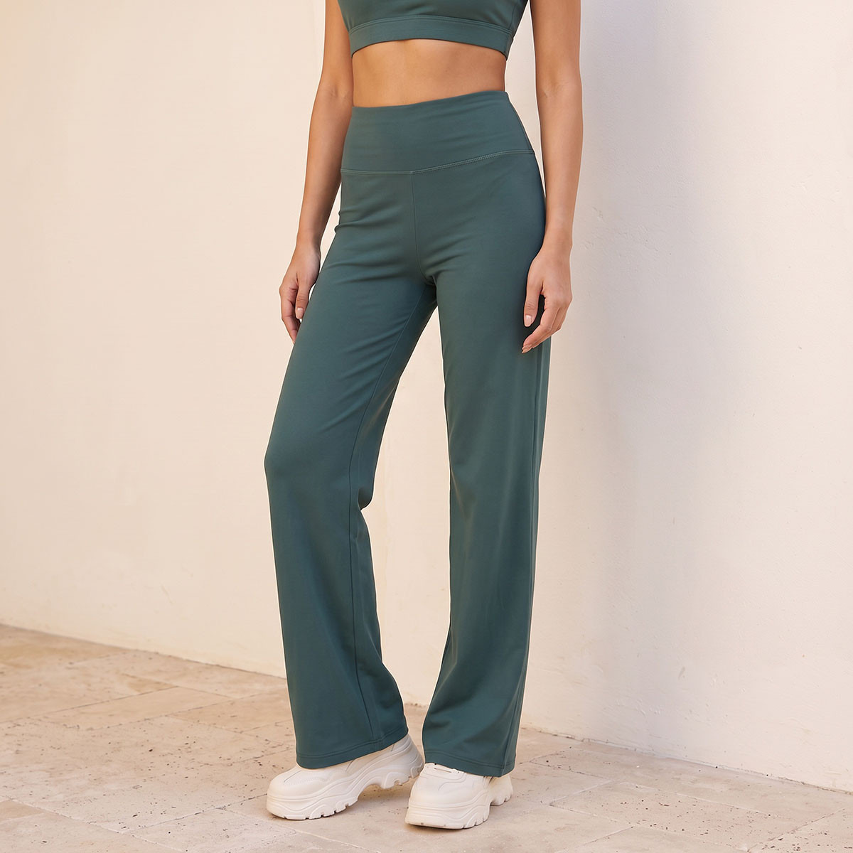 2 Way Stretch Flared Leggings-women-clothing-sportswearandactivewear-bottoms-leggings-image-1