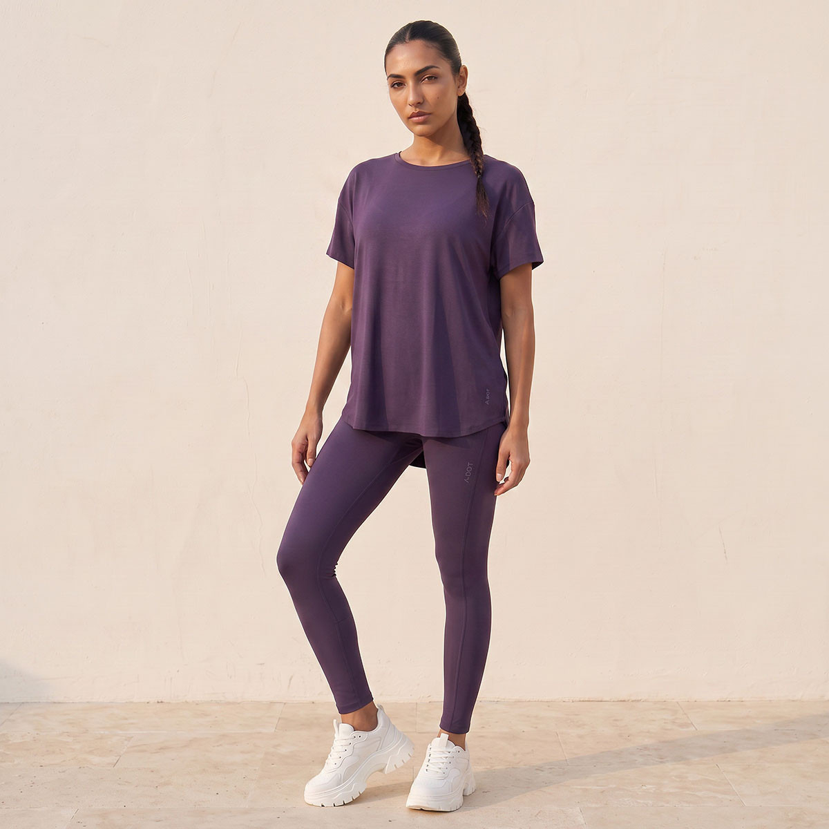 بنطلون ليقنز رياضي مطاطي-women-clothing-sportswearandactivewear-bottoms-leggings-image-4