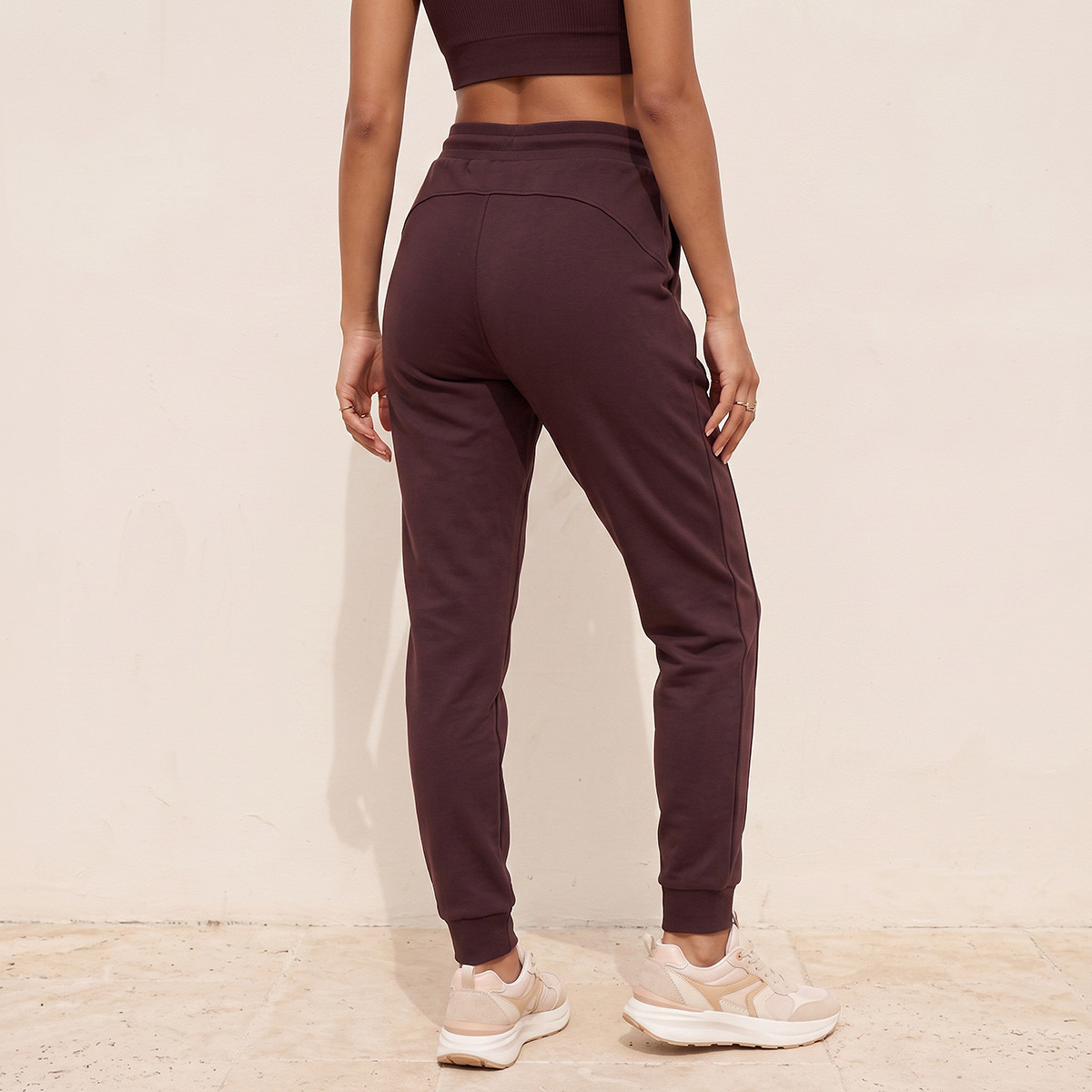 Drawstring Waist Joggers-women-clothing-bottoms-joggers-image-3