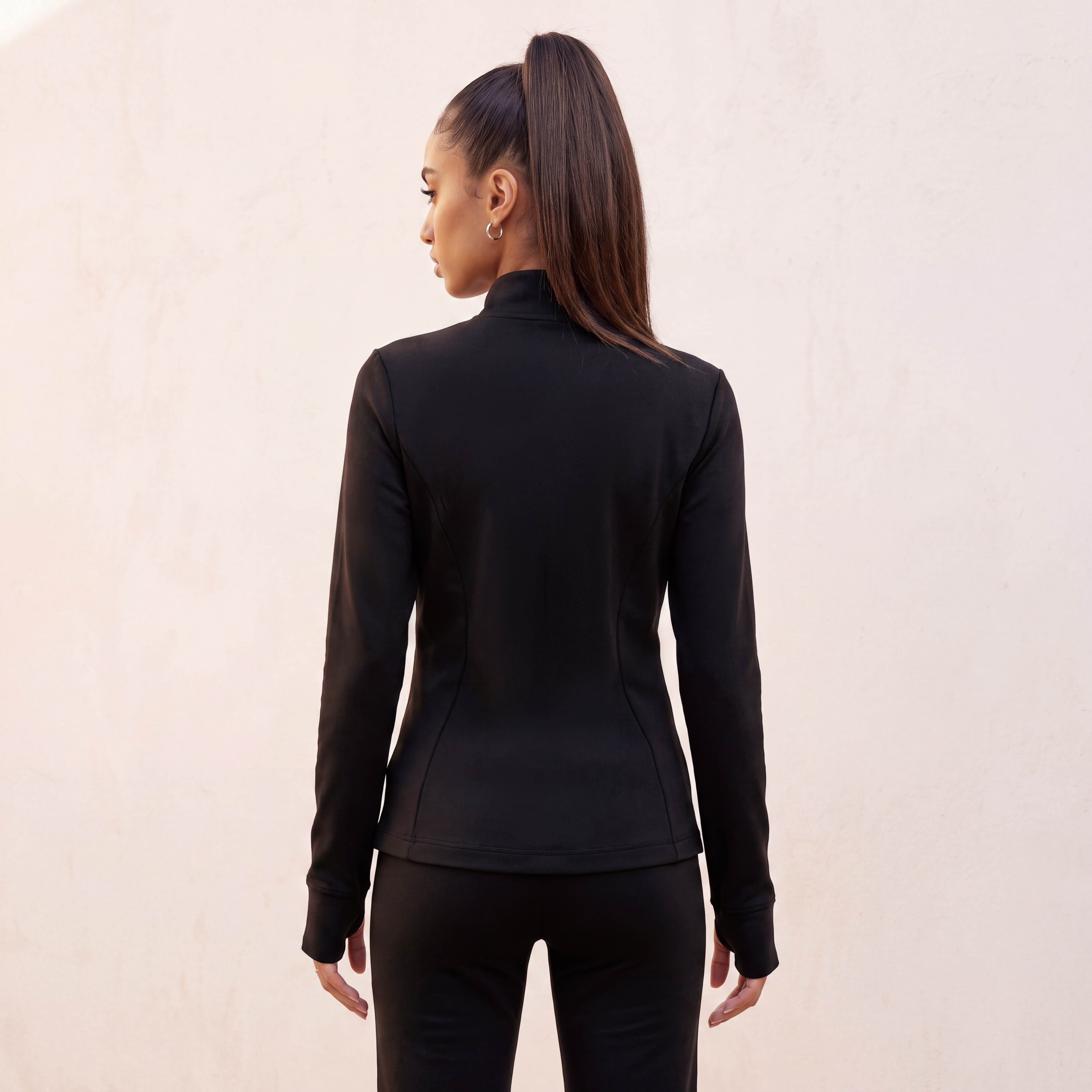 Regular Fit Jacket with Zip Closure-sports-women-clothing-coatsandjackets-jackets-image-3