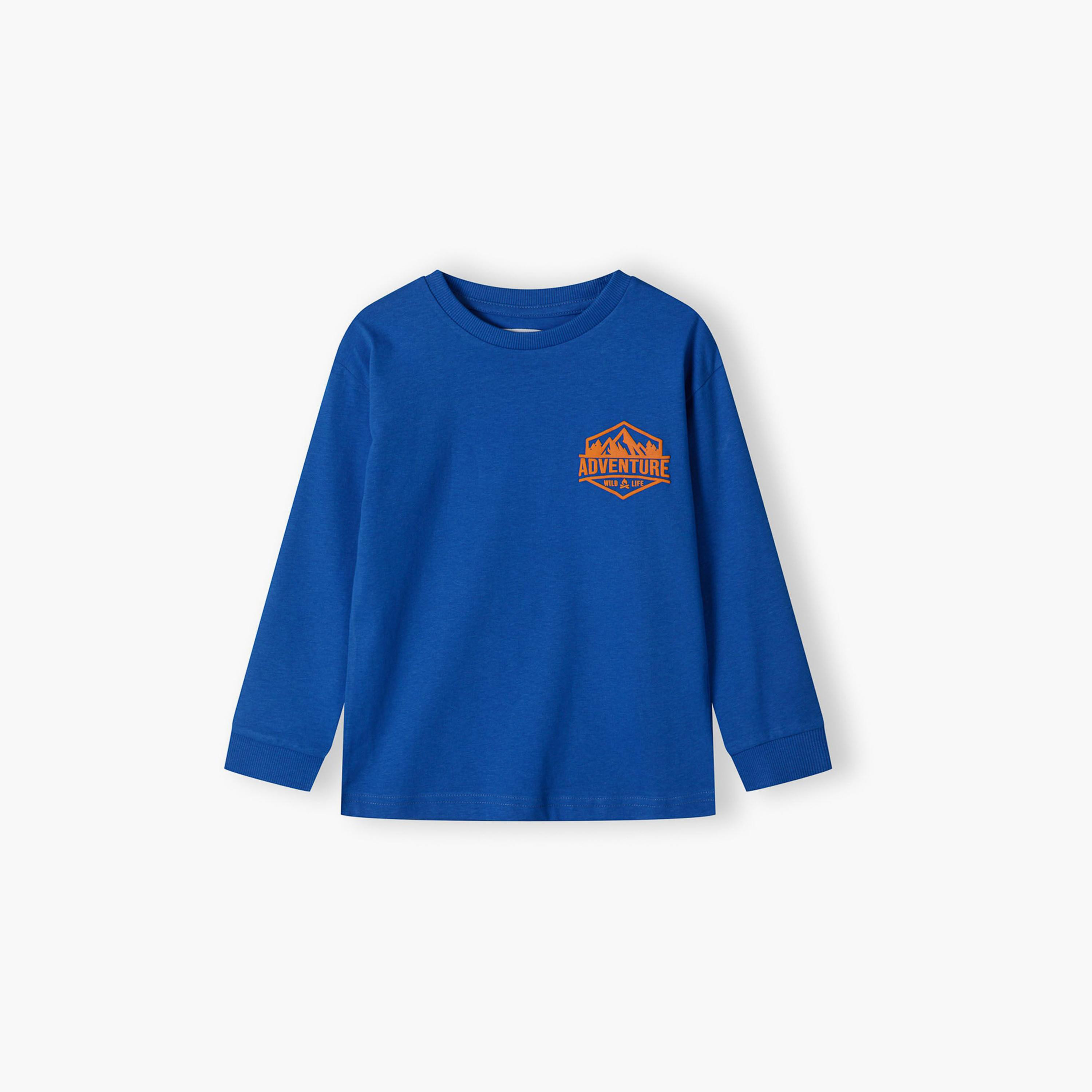 Minoti Pack of 5 Long Sleeves Printed Cotton Round Neck T-Shirts-boys-clothing-tshirtsandpolos-image-5
