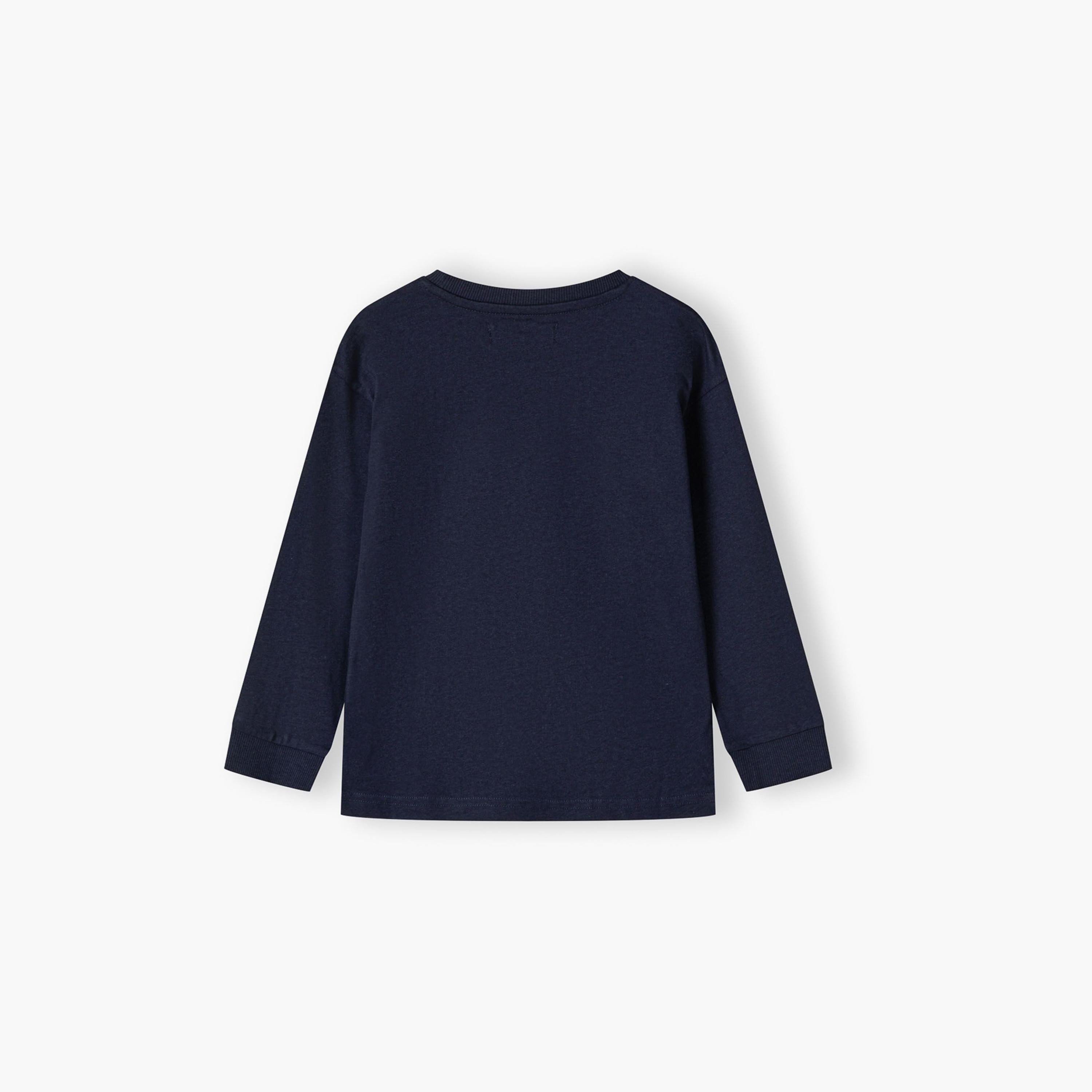 حزمة من 5 تيشيرتات بأكمام طويلة من القطن المنقوش بقبة دائرية من مينوتي-boys-clothing-tshirtsandpolos-image-6