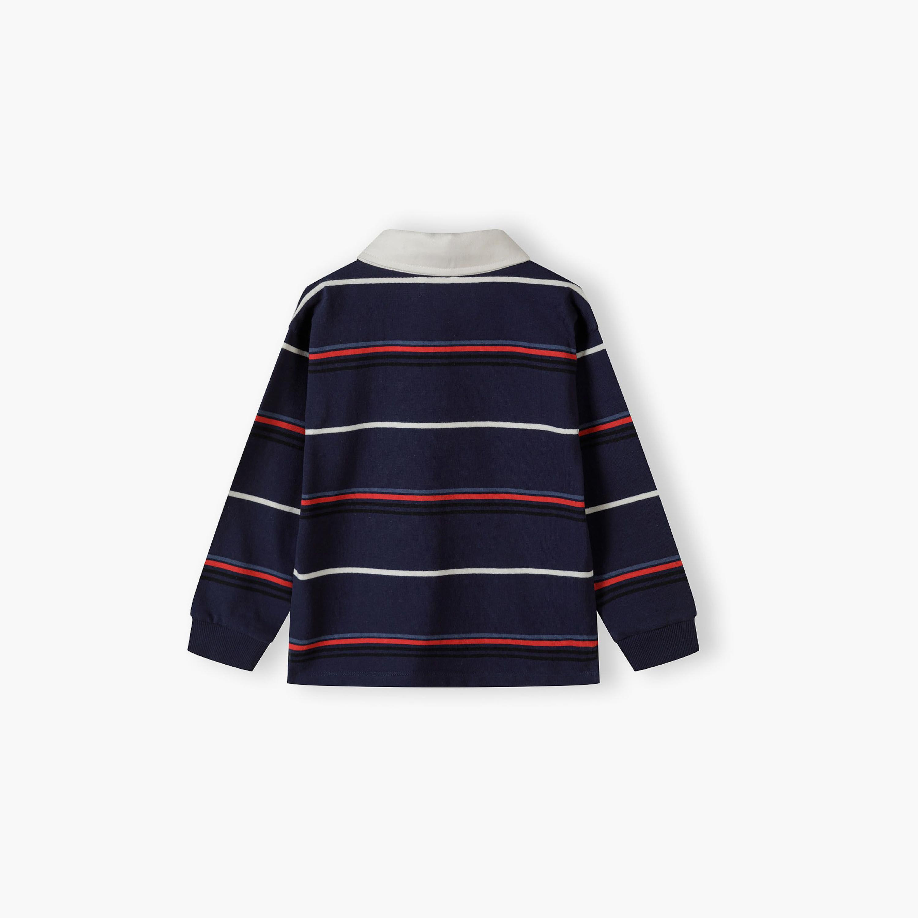 Minoti Long Sleeves Printed Cotton Polo T-Shirt-boys-clothing-tshirtsandpolos-image-3