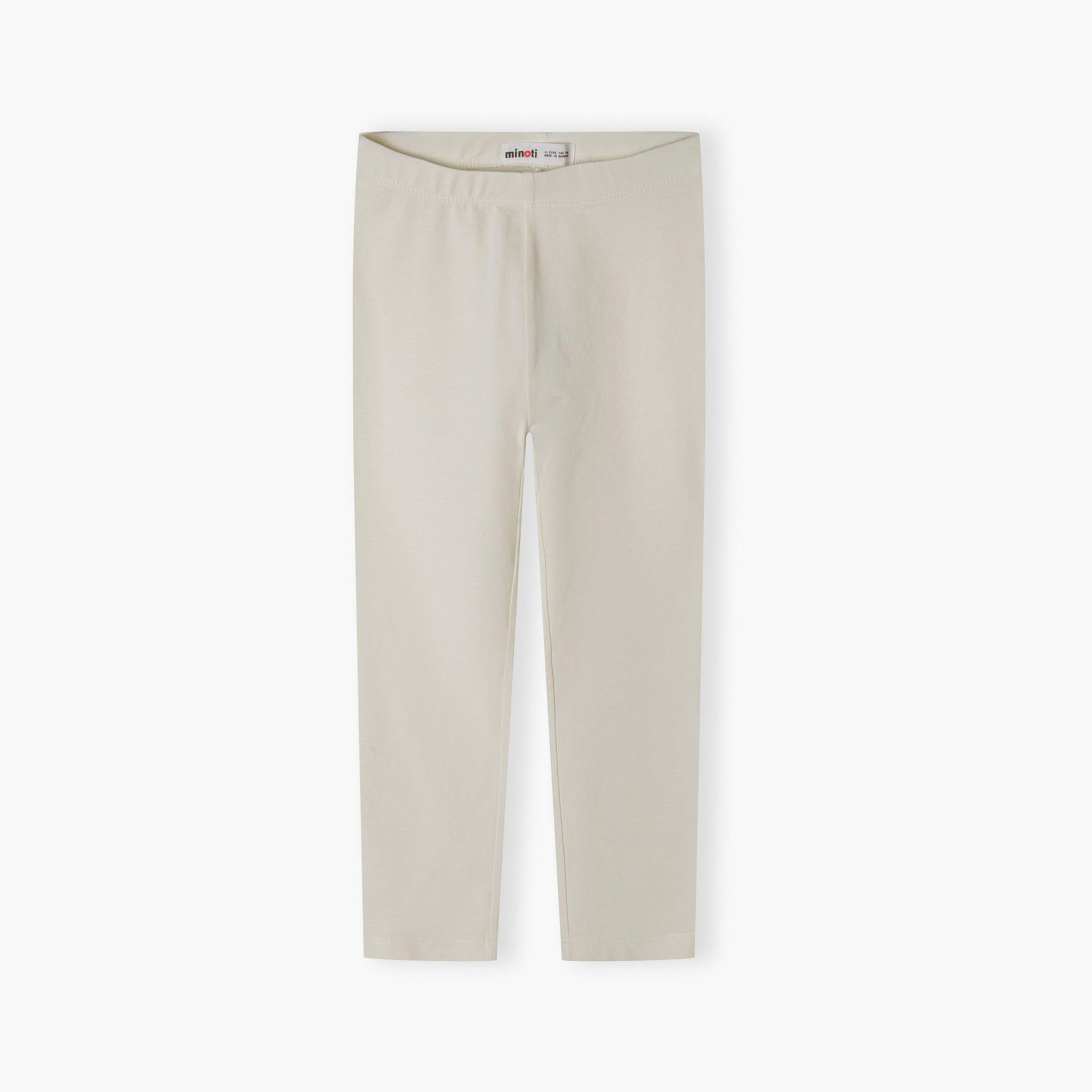 Minoti Pack of 5 Solid Elasticated Waist Cotton Blend Leggings-girls-clothing-bottoms-leggings-image-9