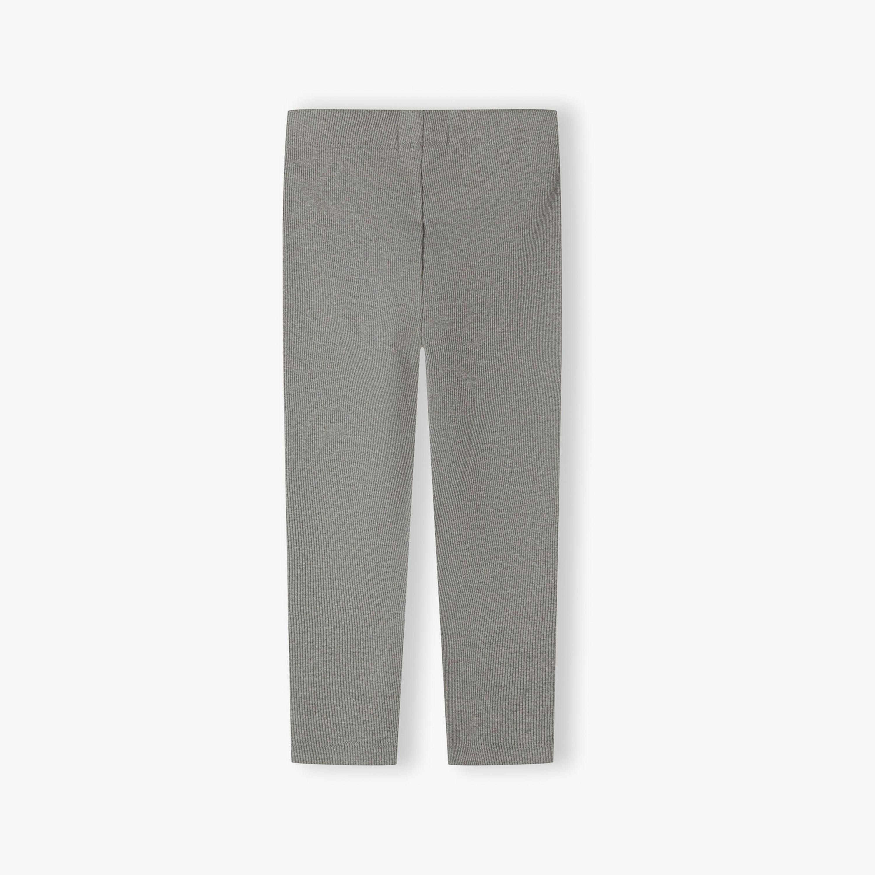 Minoti Pack of 4 Solid Elasticated Waist Cotton Blend Leggings-girls-clothing-bottoms-leggings-image-9