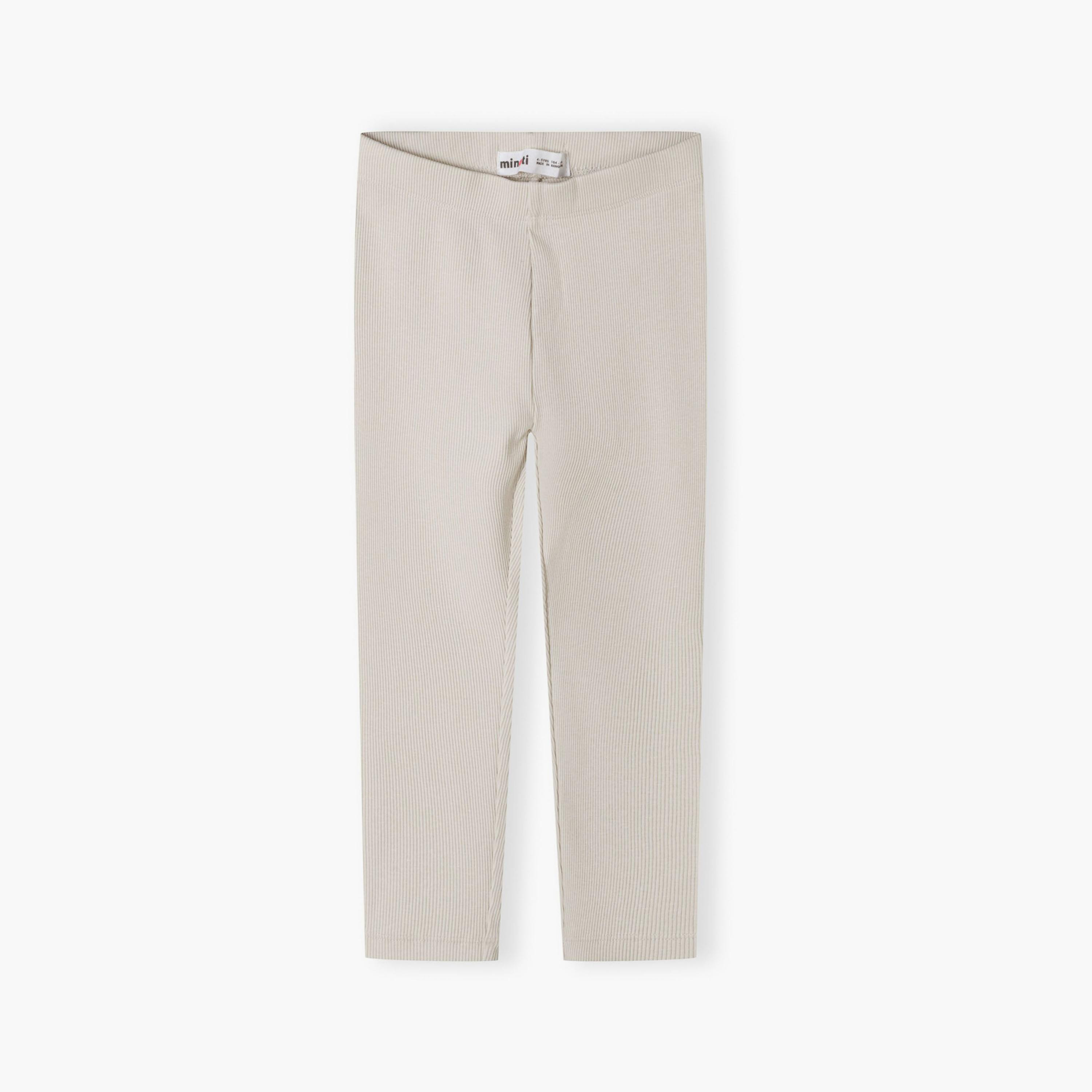 Minoti Pack of 4 Solid Elasticated Waist Cotton Blend Leggings-girls-clothing-bottoms-leggings-image-10