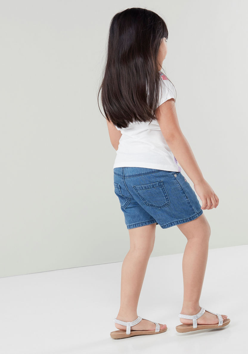 Bossini Embroidered Shorts with Pocket Detail-Shorts-image-1