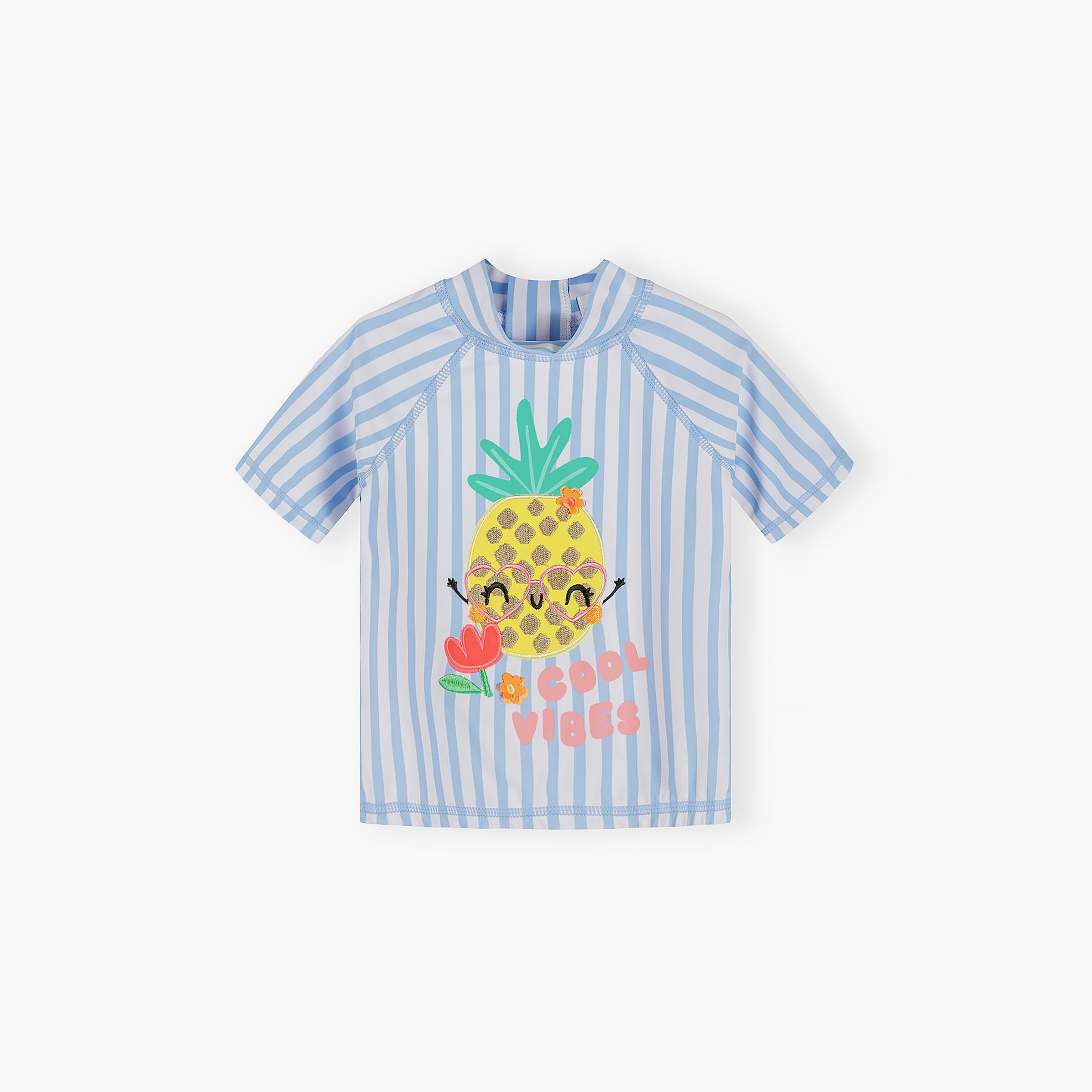 Minoti Short Sleeves Striped Swim top & Briefs-baby-girls-clothing-swimwear-image-3
