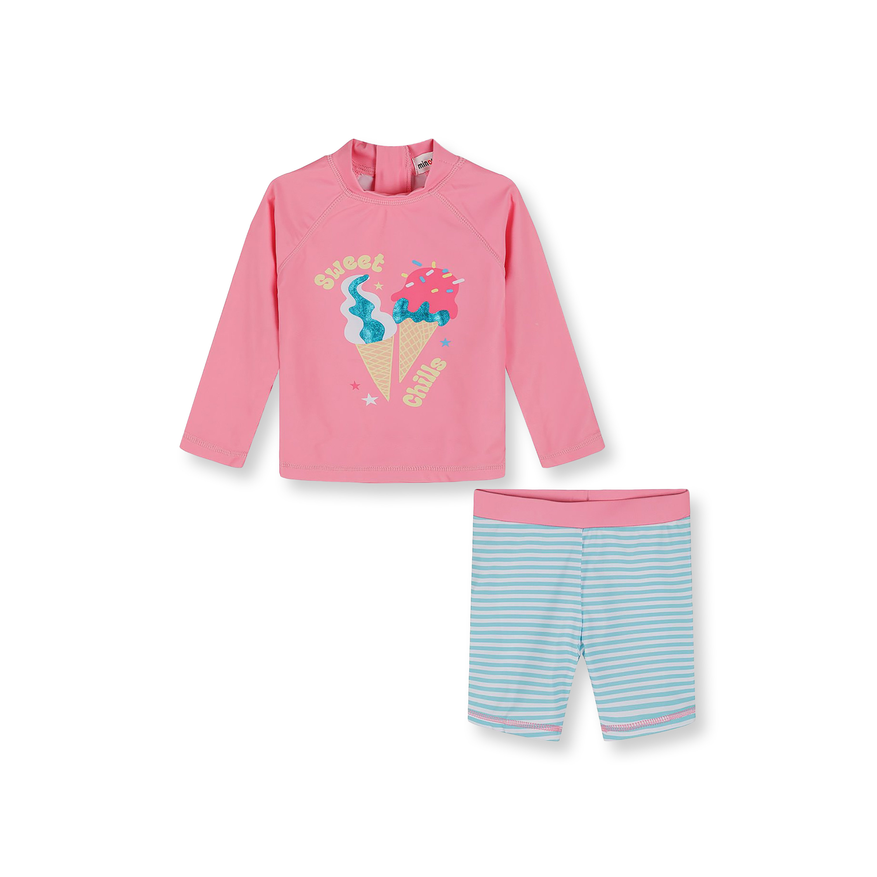 Minoti Long Sleeves Swim top & Shorts Set-baby-girls-clothing-swimwear-image-1