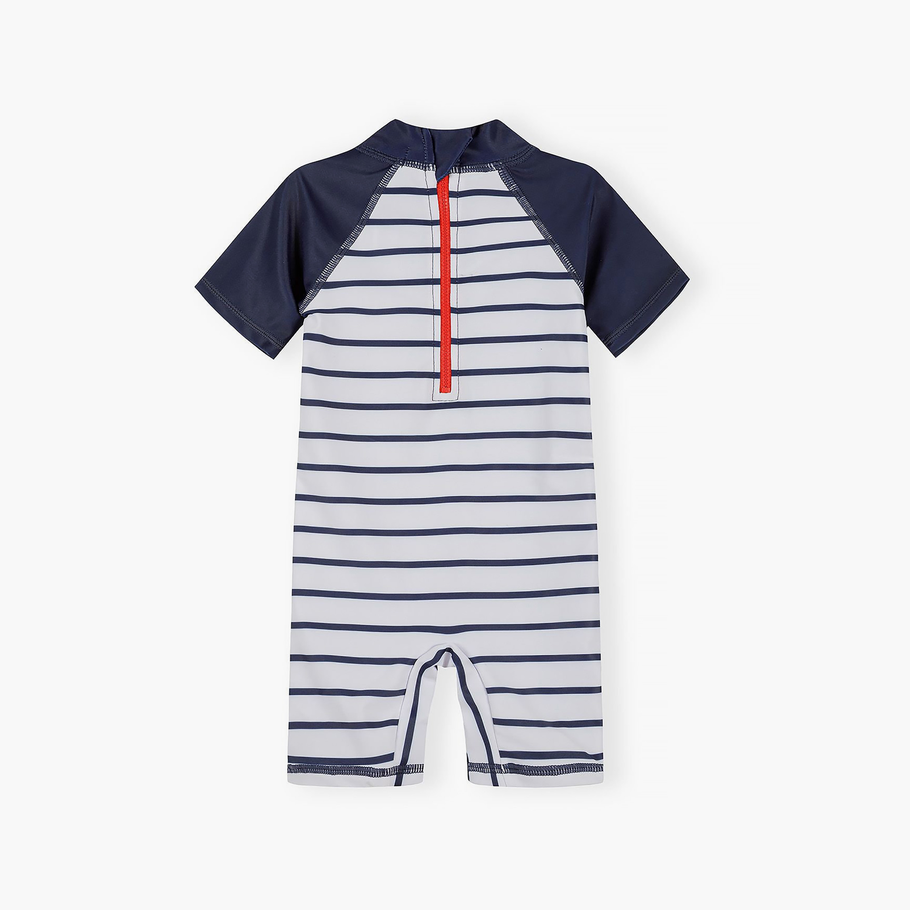 Minoti Short Sleeves Striped Swimsuit-boys-clothing-swimwear-image-2