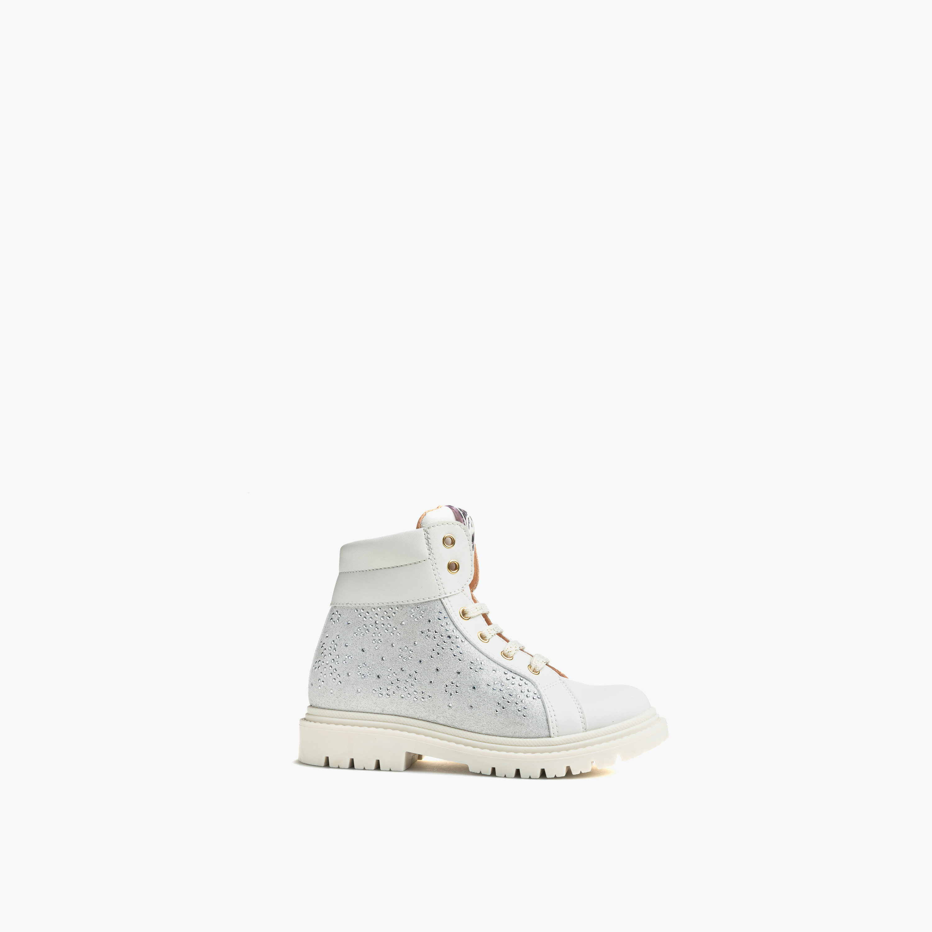 Pablosky Girls Embellished Zip Closure Boots-girls-shoes-boots-image-1
