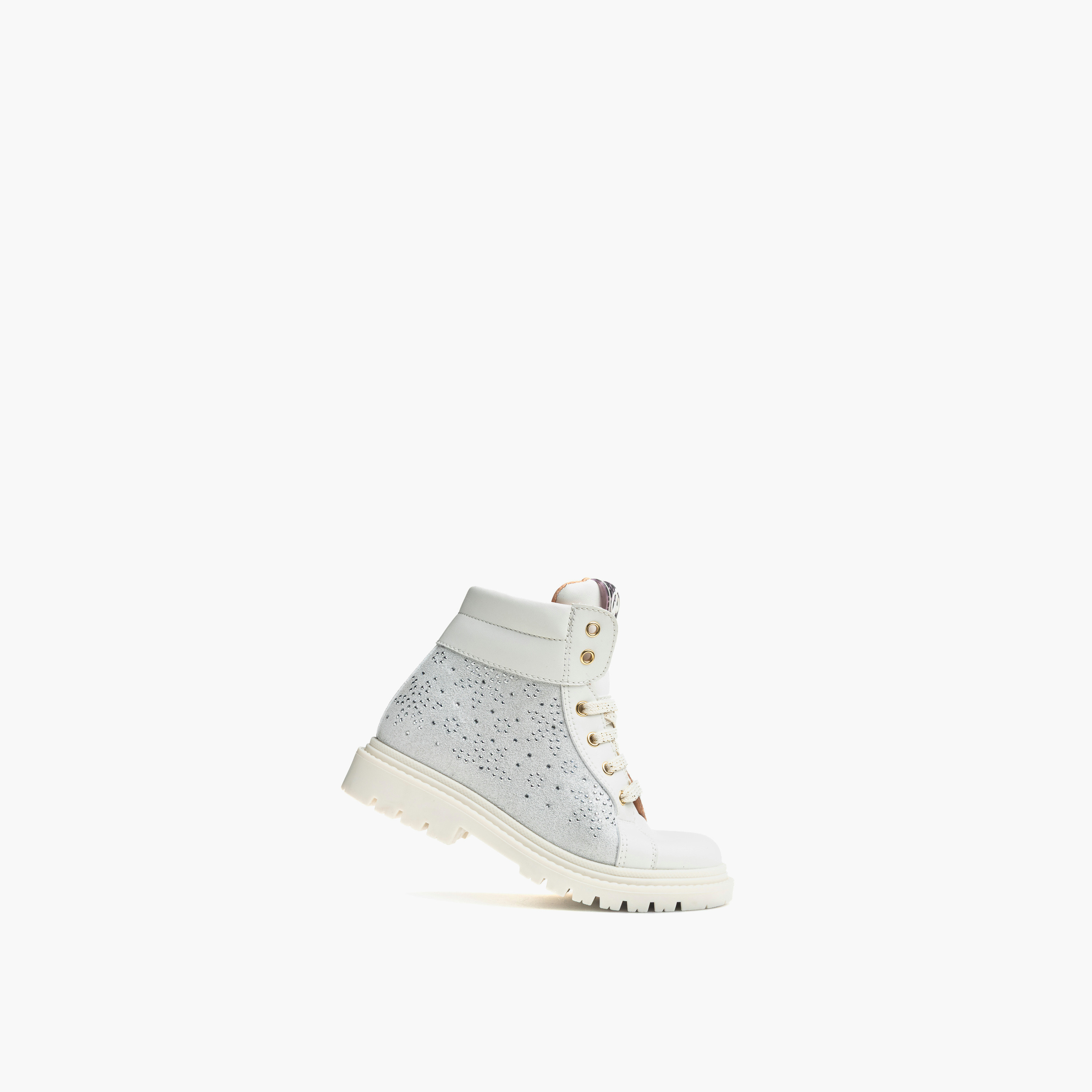 Pablosky Girls Embellished Zip Closure Boots-girls-shoes-boots-image-4