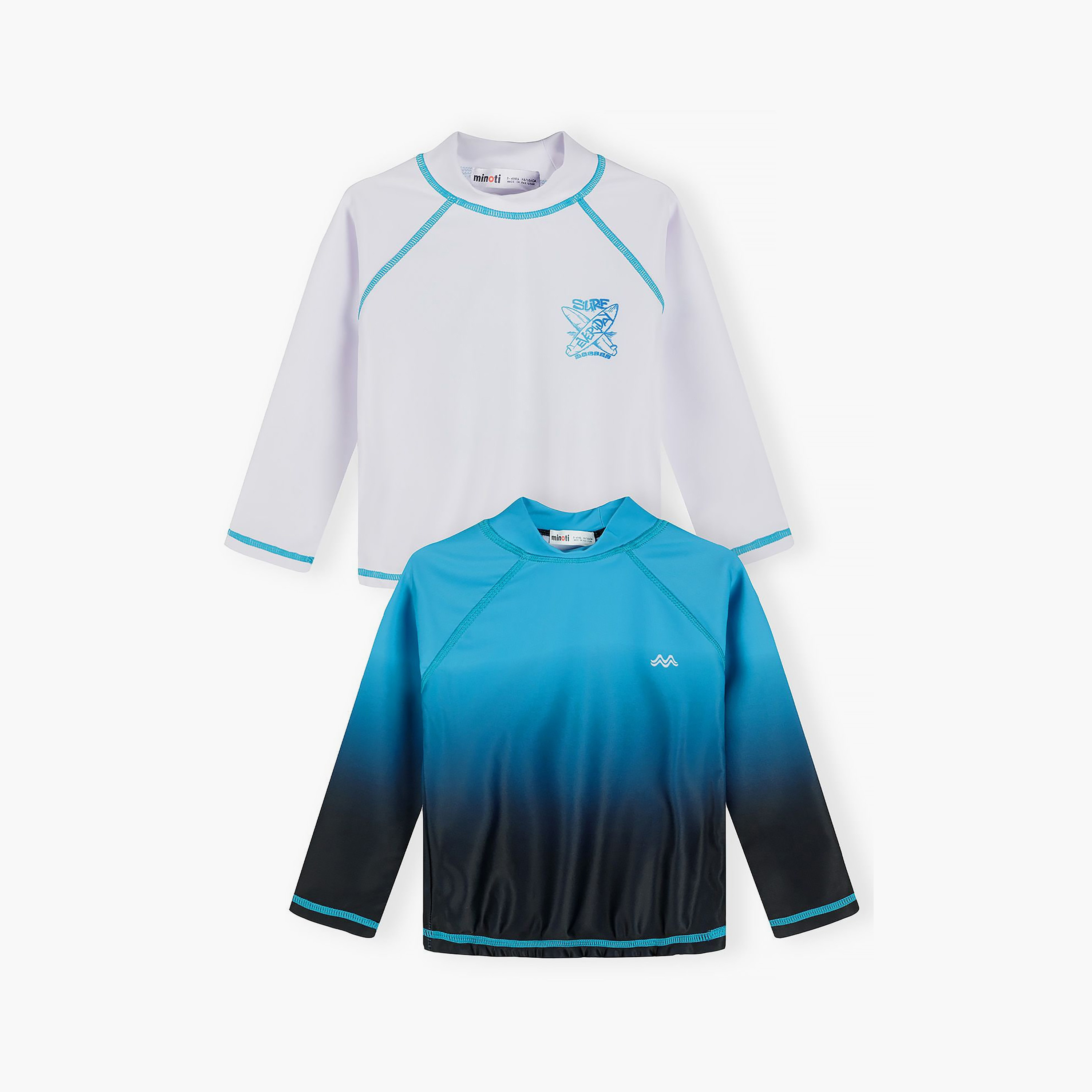 طقم بلوزات سباحة قطعتين بأكمام طويلة من مينوتي-boys-clothing-swimwear-image-1