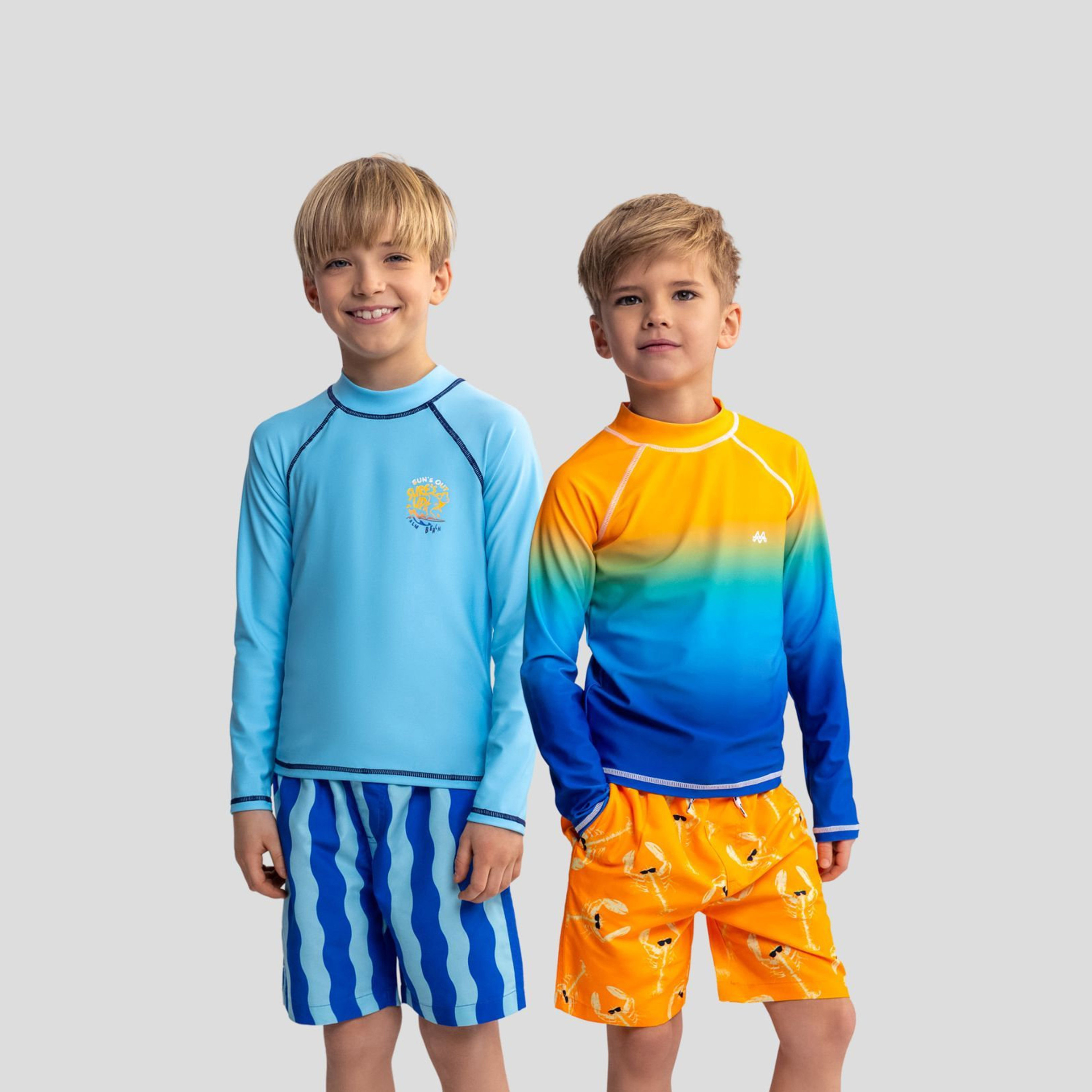 Minoti 2-Piece Long Sleeves Swim top Set-boys-clothing-swimwear-image-2