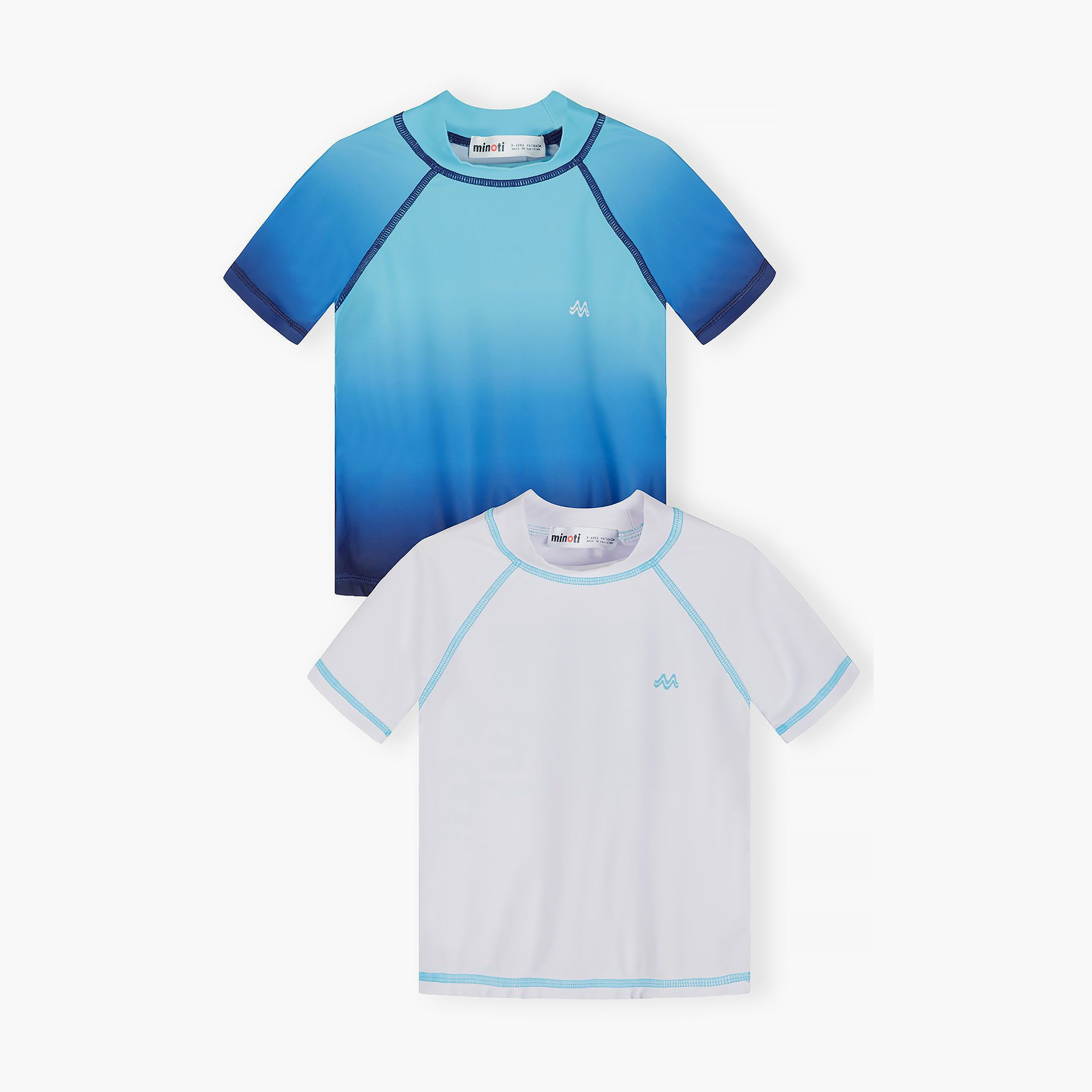 طقم بلوزات سباحة قطعتين بأكمام قصيرة من مينوتي-boys-clothing-swimwear-image-1