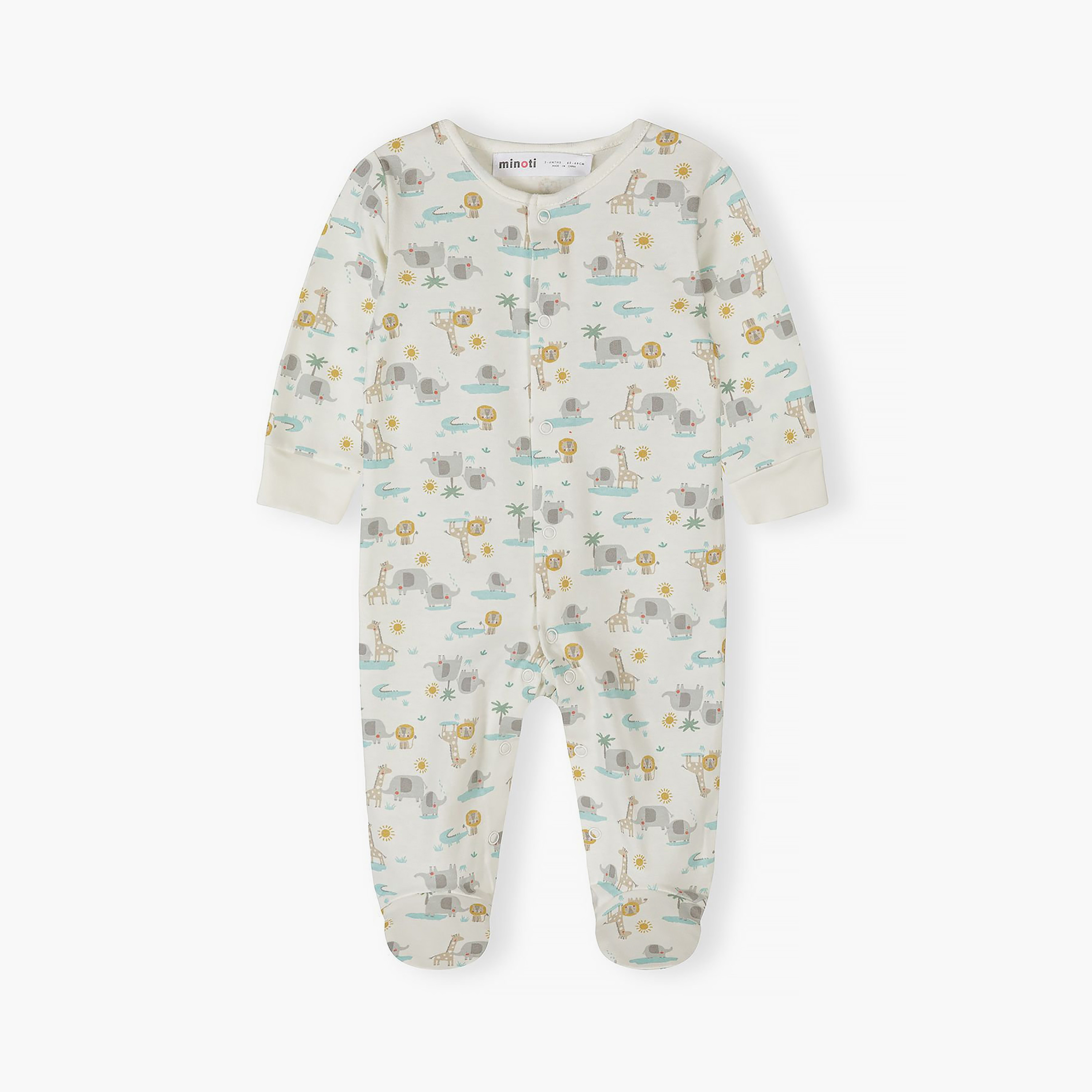 طقم بودي سوت بطبعة سفاري وأكمام طويلة 3 قطع من مينوتي-baby-boys-clothing-nightwear-sleepsuits-image-2