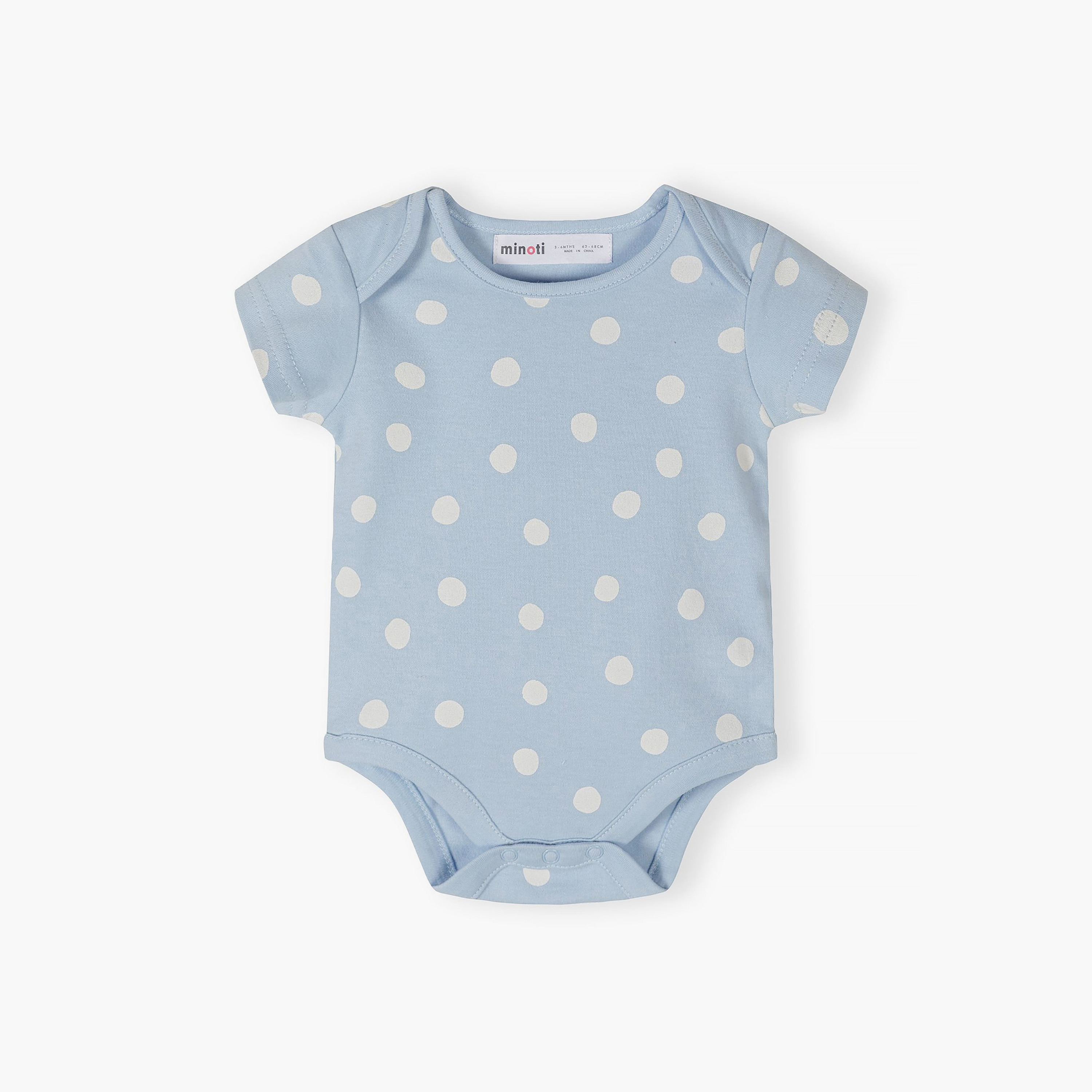 Minoti 5-Piece Short Sleeves Dots & Flower Print Bodysuits Set-baby-girls-clothing-bodysuits-image-3
