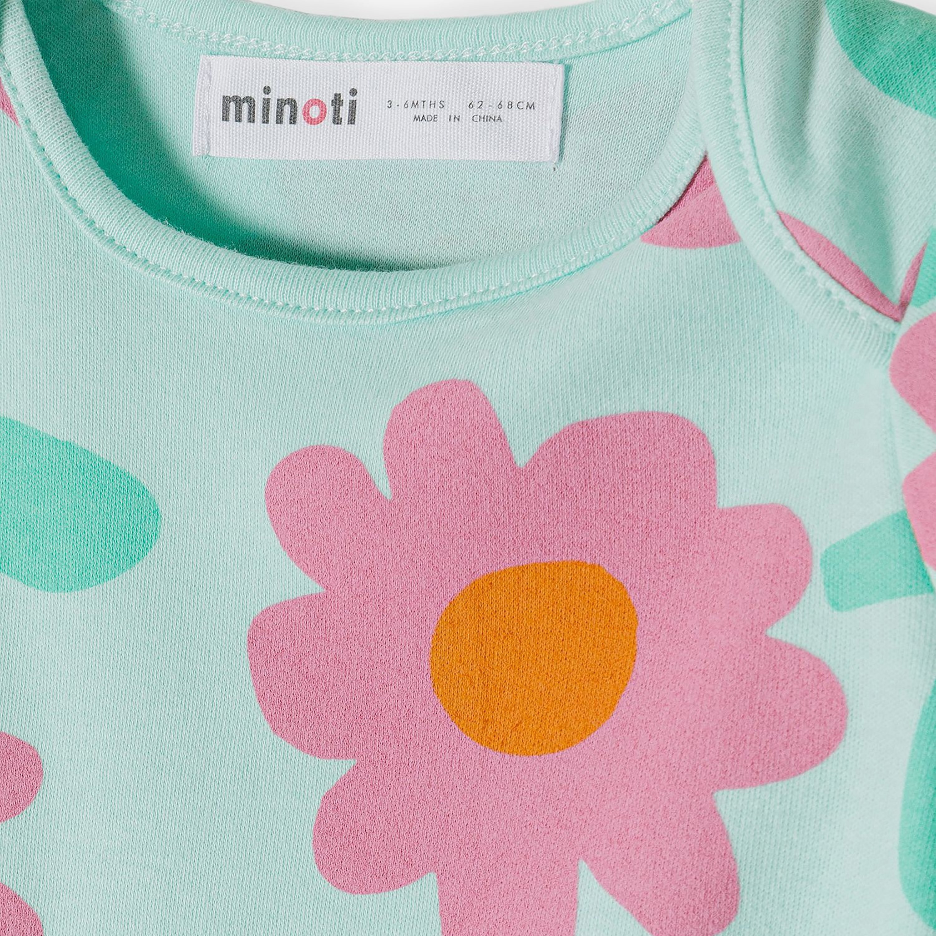 طقم بودي سوت بطبعة زهور وأكمام قصيرة 7 قطع من مينوتي-baby-girls-clothing-bodysuits-image-6