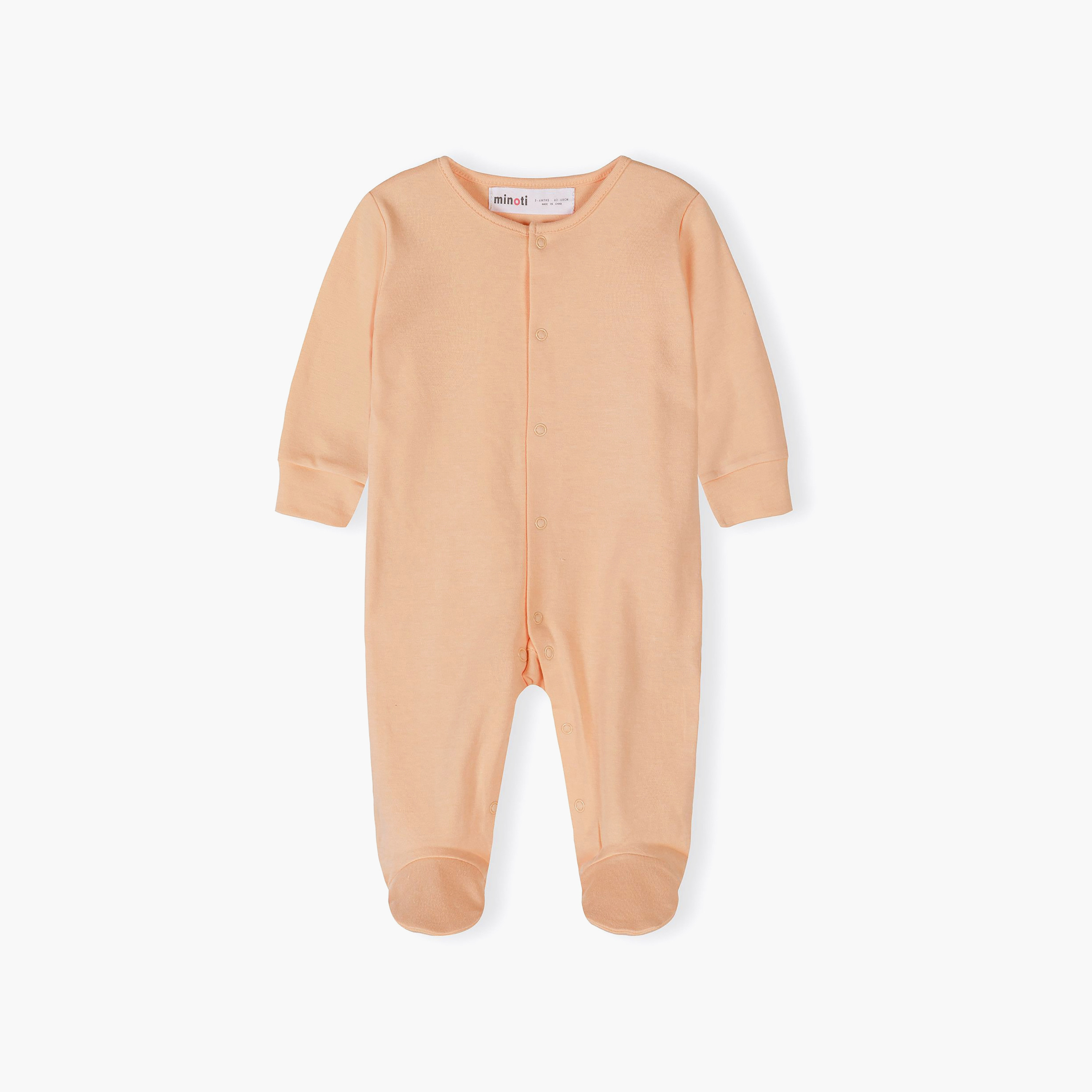 Minoti 5-Piece Long Sleeves Solid Bodysuits Set-baby-girls-clothing-nightwear-sleepsuits-image-4