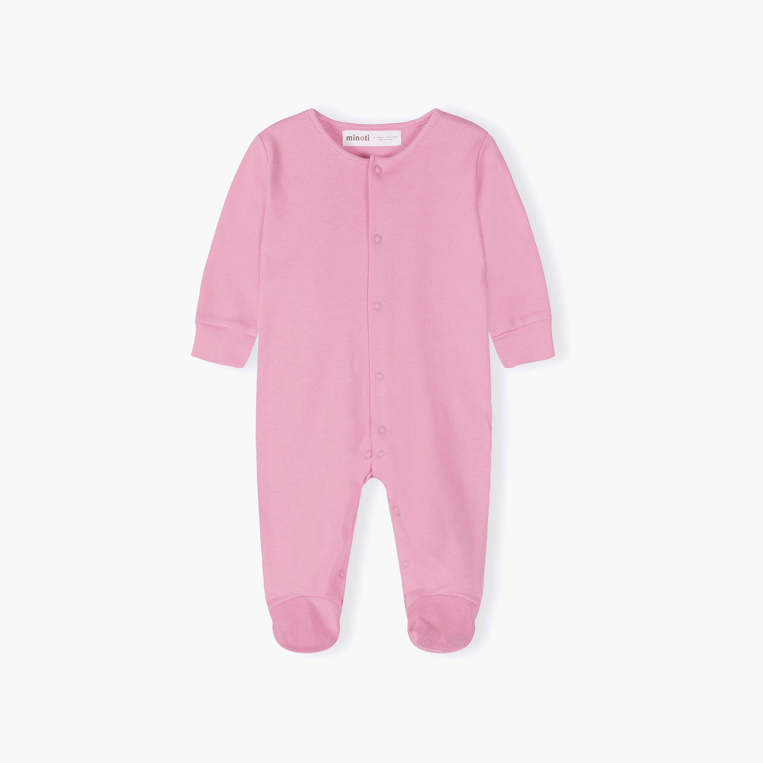 Minoti 5-Piece Long Sleeves Solid Bodysuits Set-baby-girls-clothing-nightwear-sleepsuits-image-6