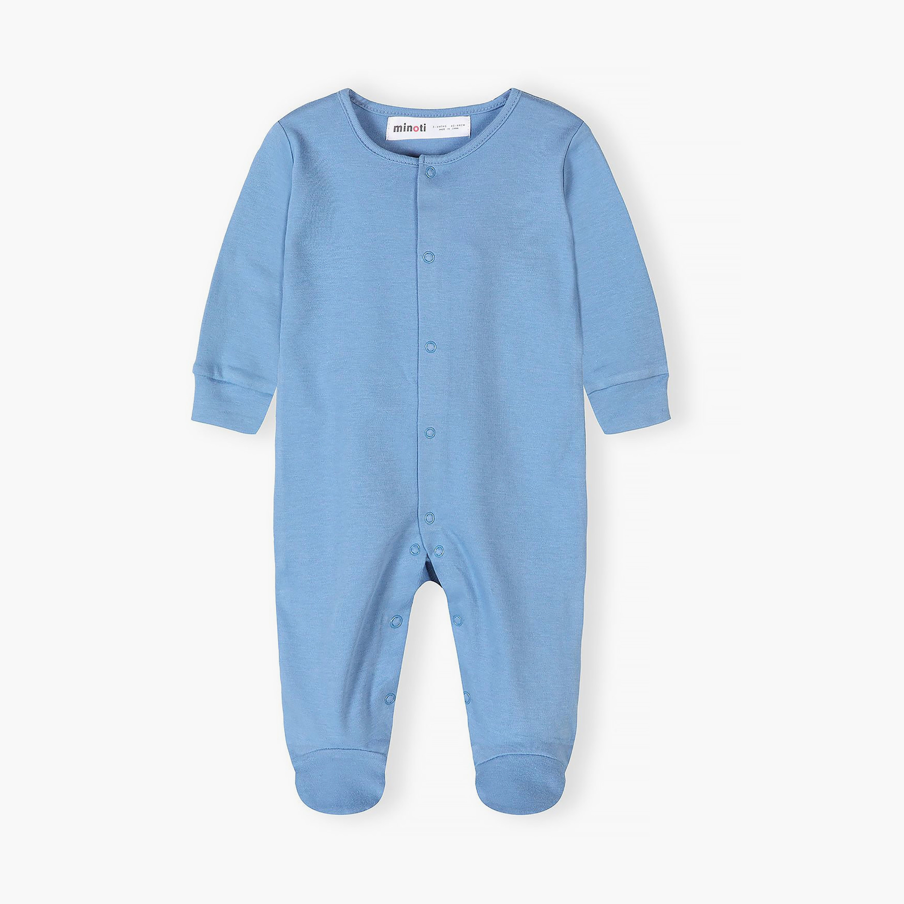 Minoti 5-Piece Long Sleeves Solid Bodysuits Set-baby-boys-clothing-nightwear-sleepsuits-image-2