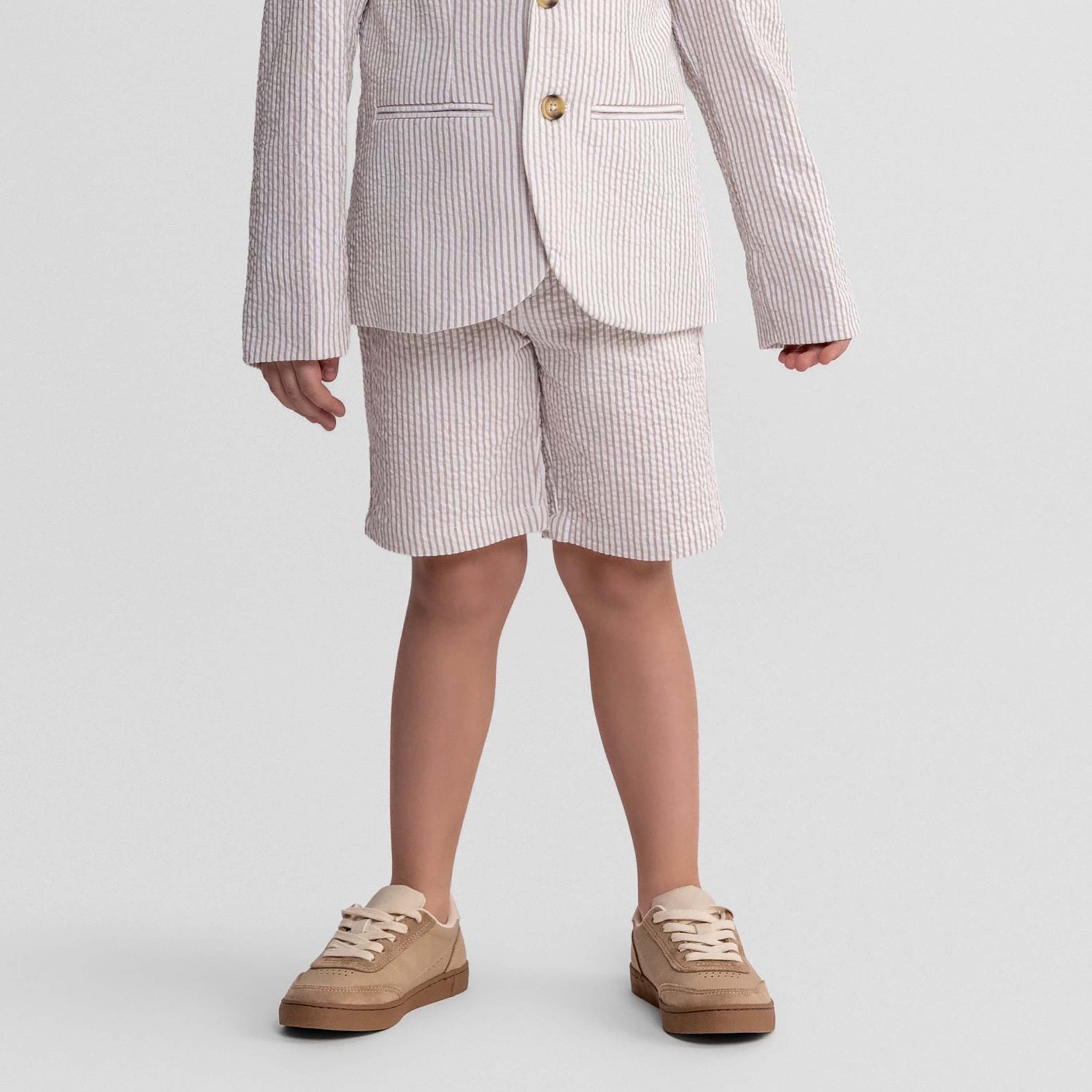 Minoti Striped Cotton Formal Shorts-boys-clothing-bottoms-shorts-image-1