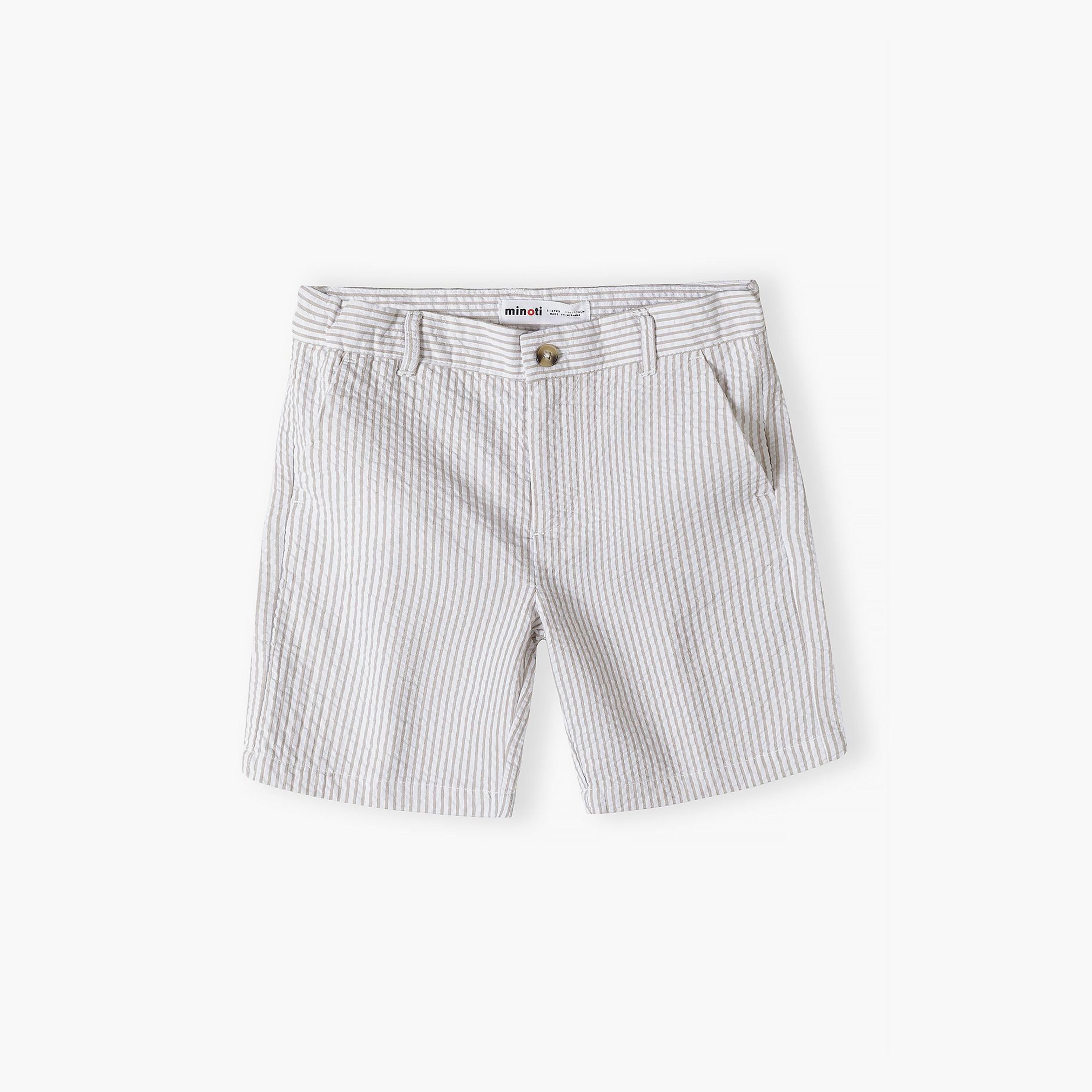 Minoti Striped Cotton Formal Shorts-boys-clothing-bottoms-shorts-image-3