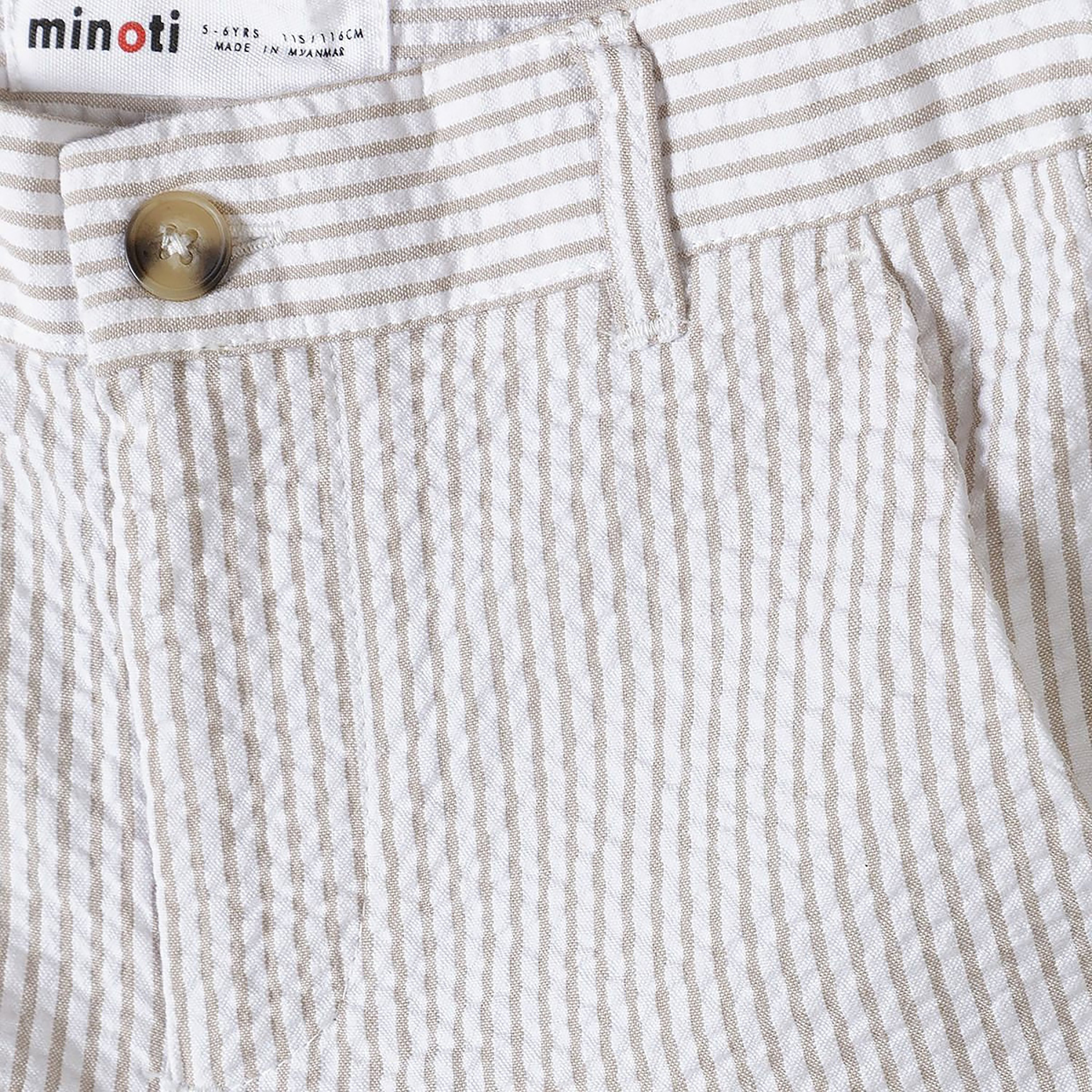 Minoti Striped Cotton Formal Shorts-boys-clothing-bottoms-shorts-image-5
