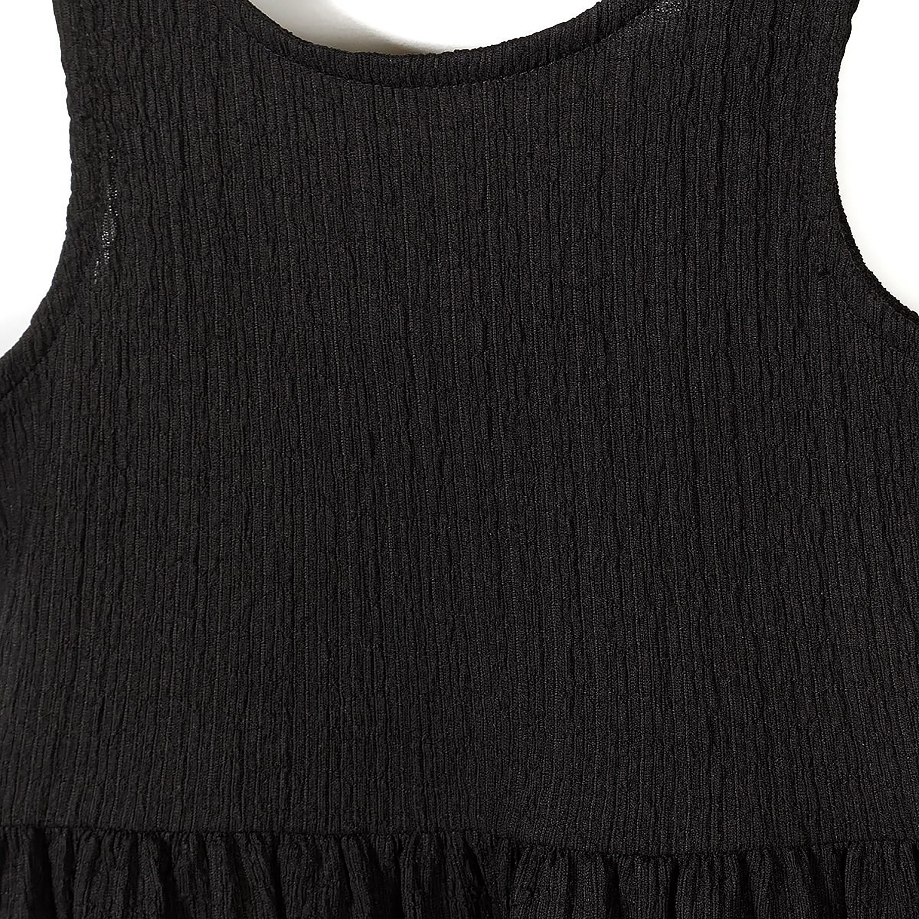 Minoti Sleeveless Tiered Solid Dress-girls-clothing-dressesandjumpsuits-image-3